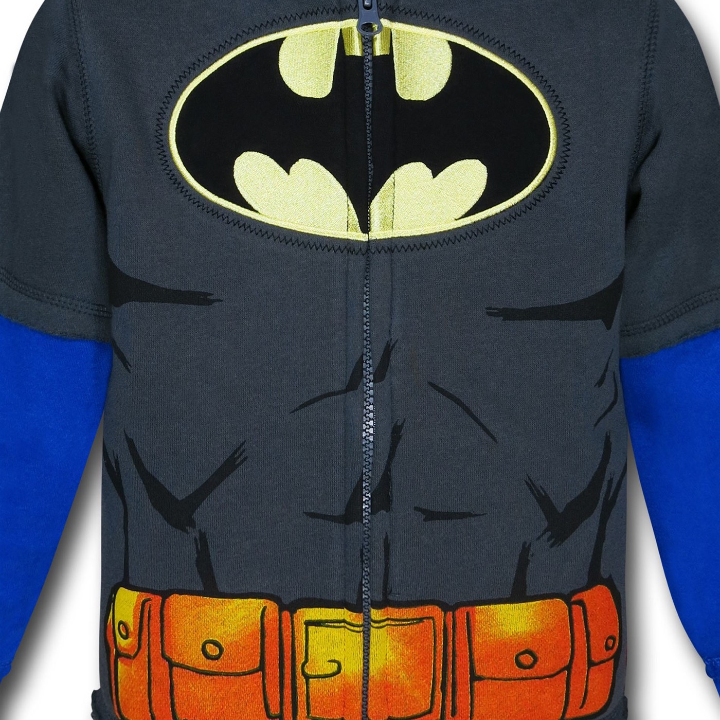Batman Kids Muscle Costume Hoodie w/Cowl