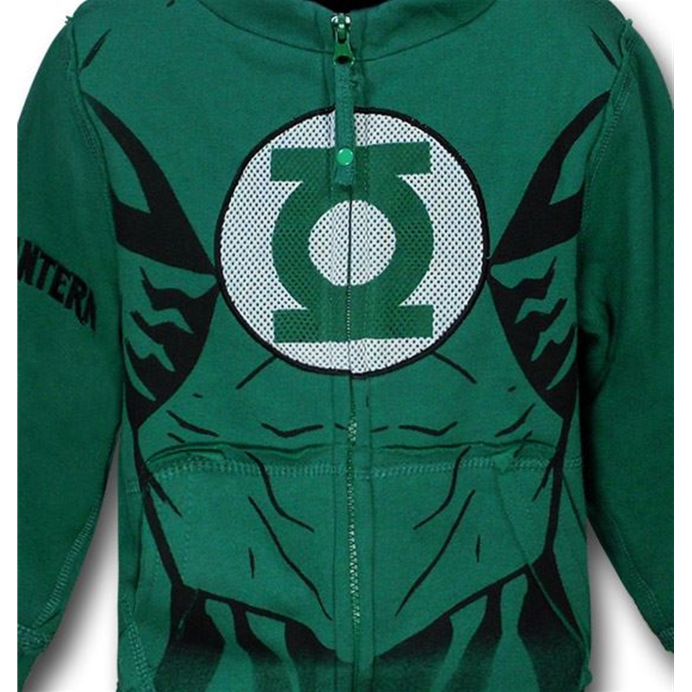 Green Lantern Kids Muscle Costume Hoodie