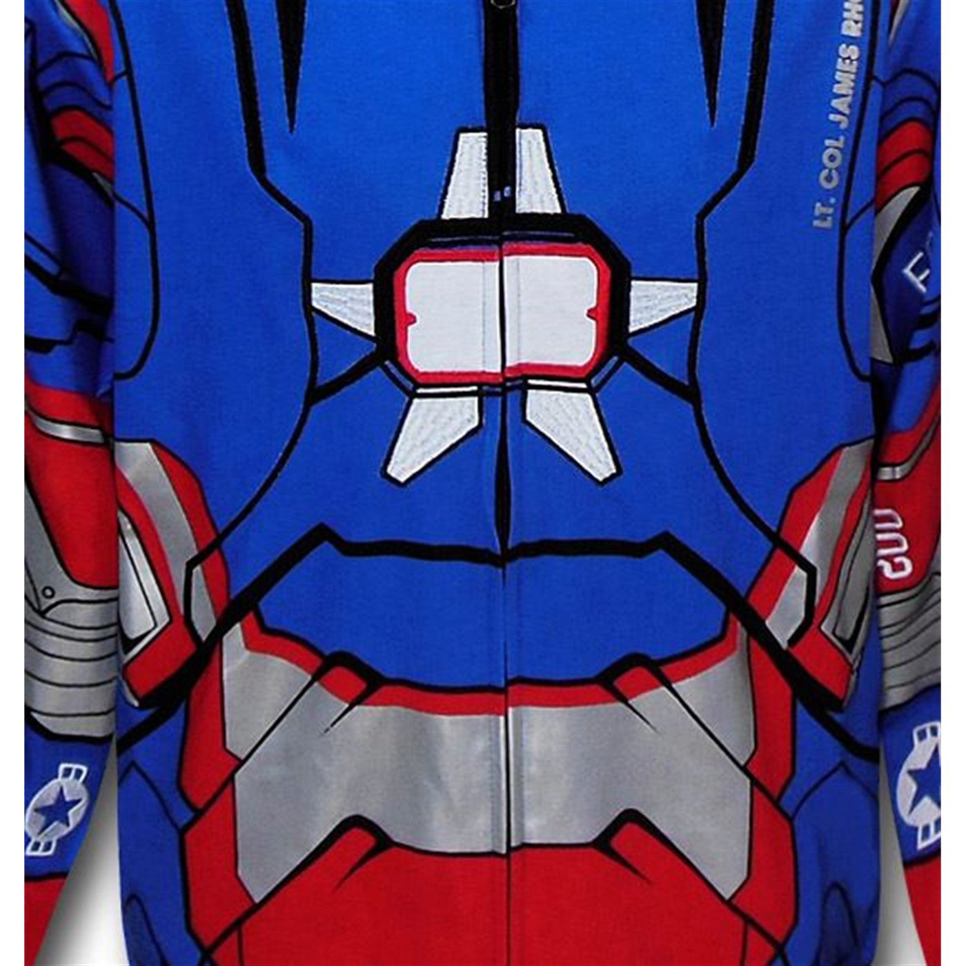 Iron Man 3 Iron Patriot Zip-Up Costume Hoodie