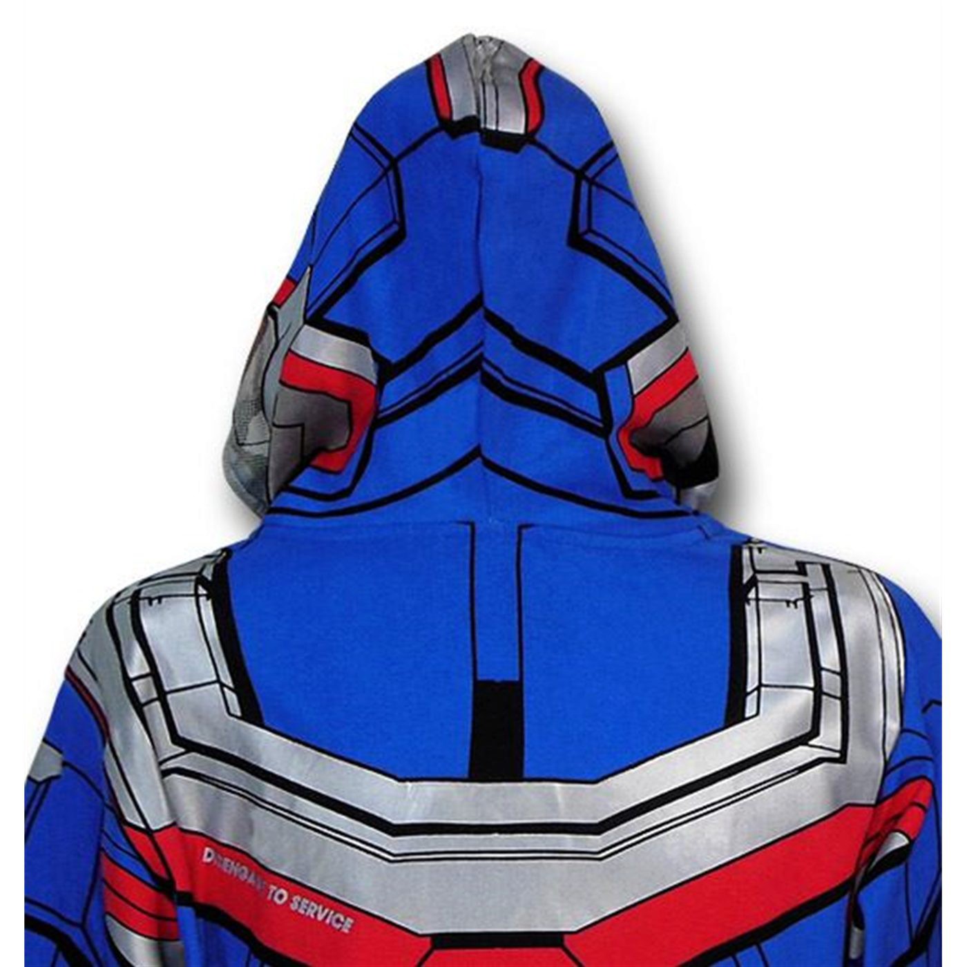 Iron Man 3 Iron Patriot Zip-Up Costume Hoodie