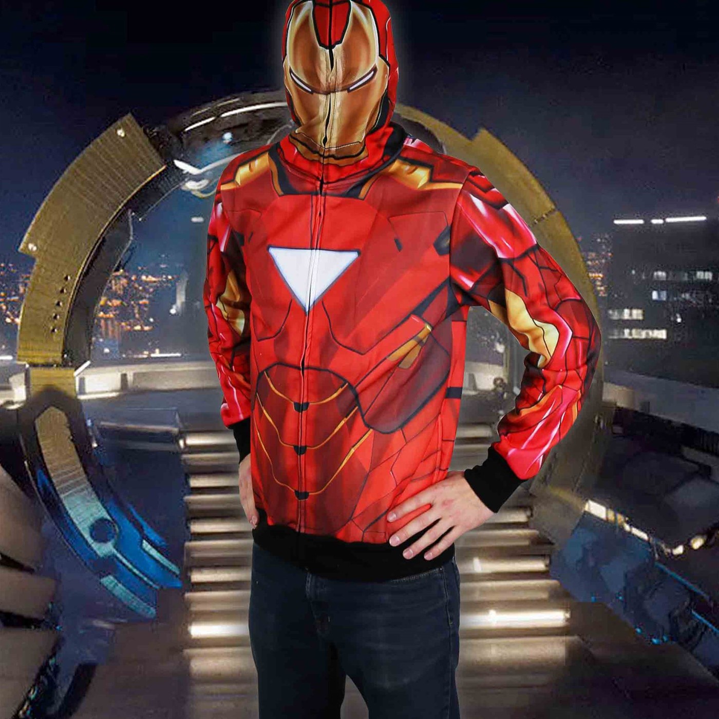Iron Man Lightweight Sublimated Costume Hoodie