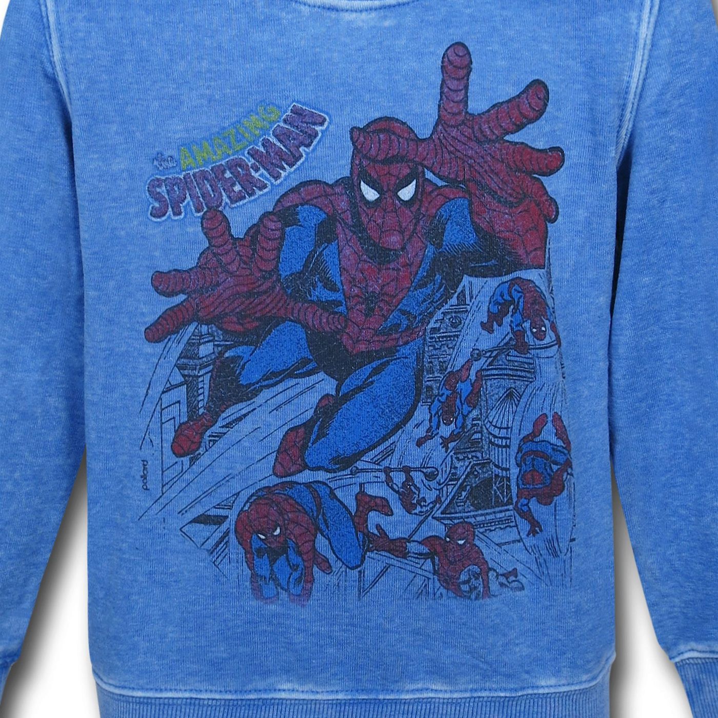 Spiderman Sixties Crew Neck Kids Sweatshirt