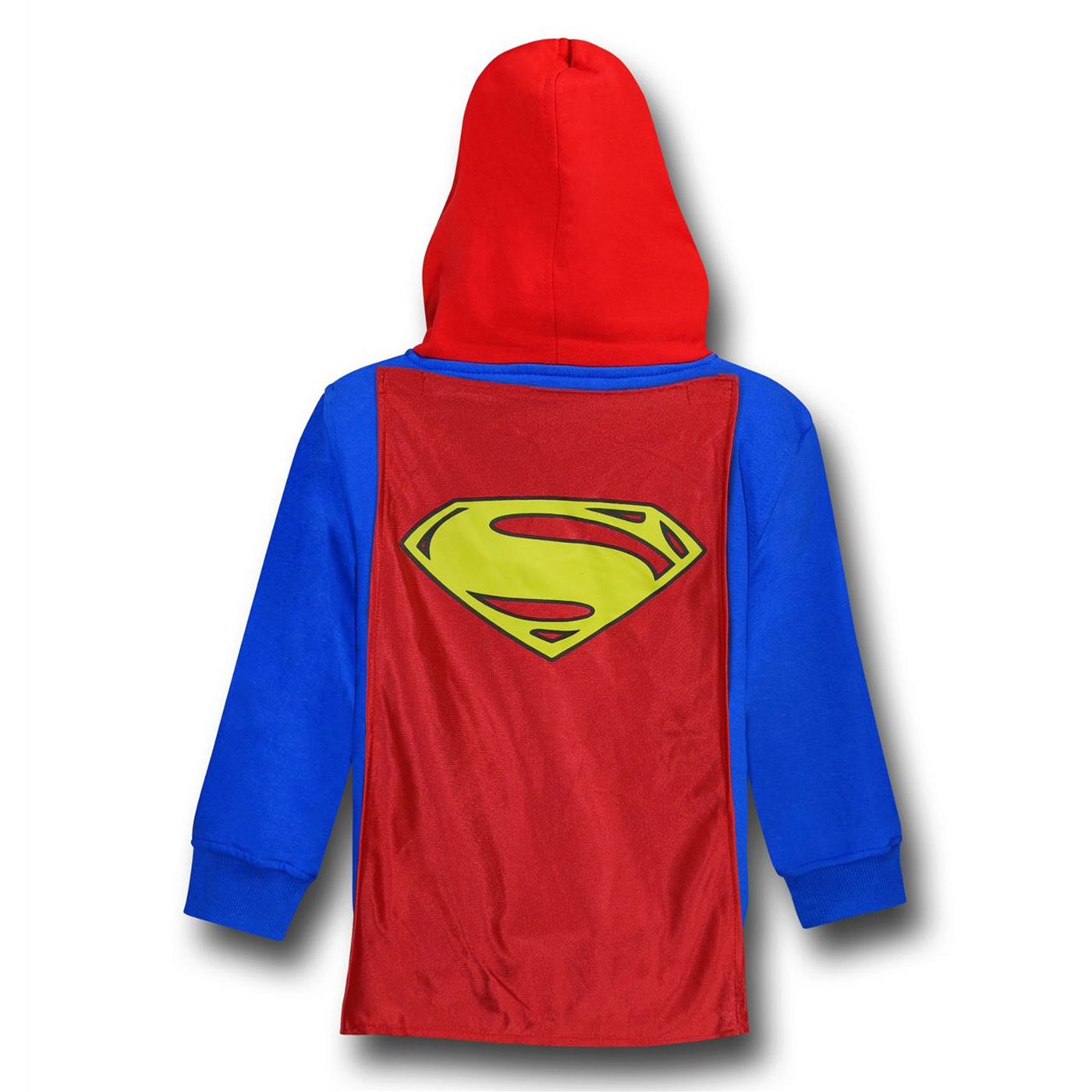 Superman Man Of Steel Costume Kids Caped Hoodie