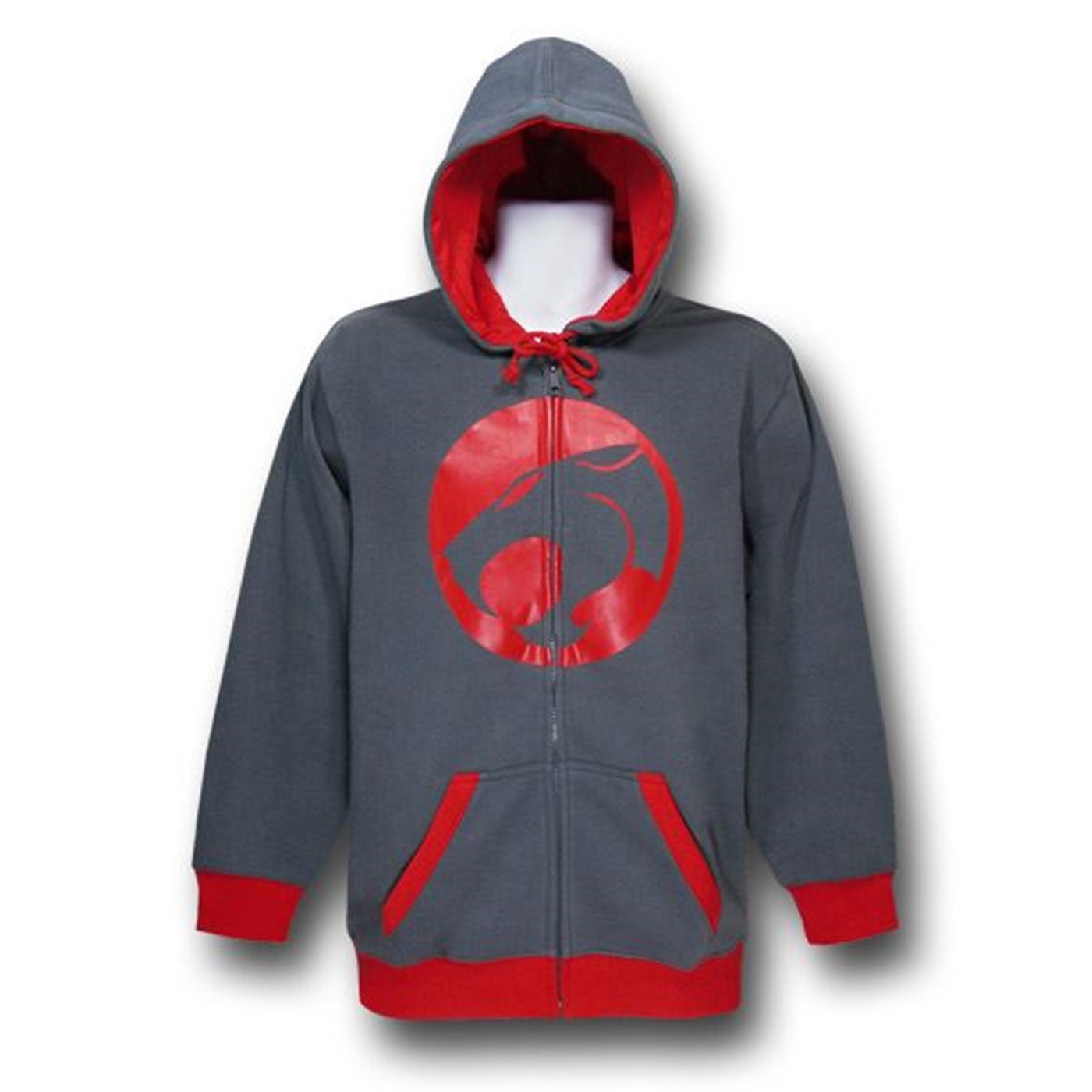Thundercats Symbol Red Highlights Zip-Up Hoodie