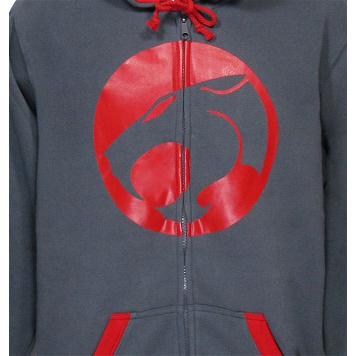 Thundercats Symbol Red Highlights Zip-Up Hoodie