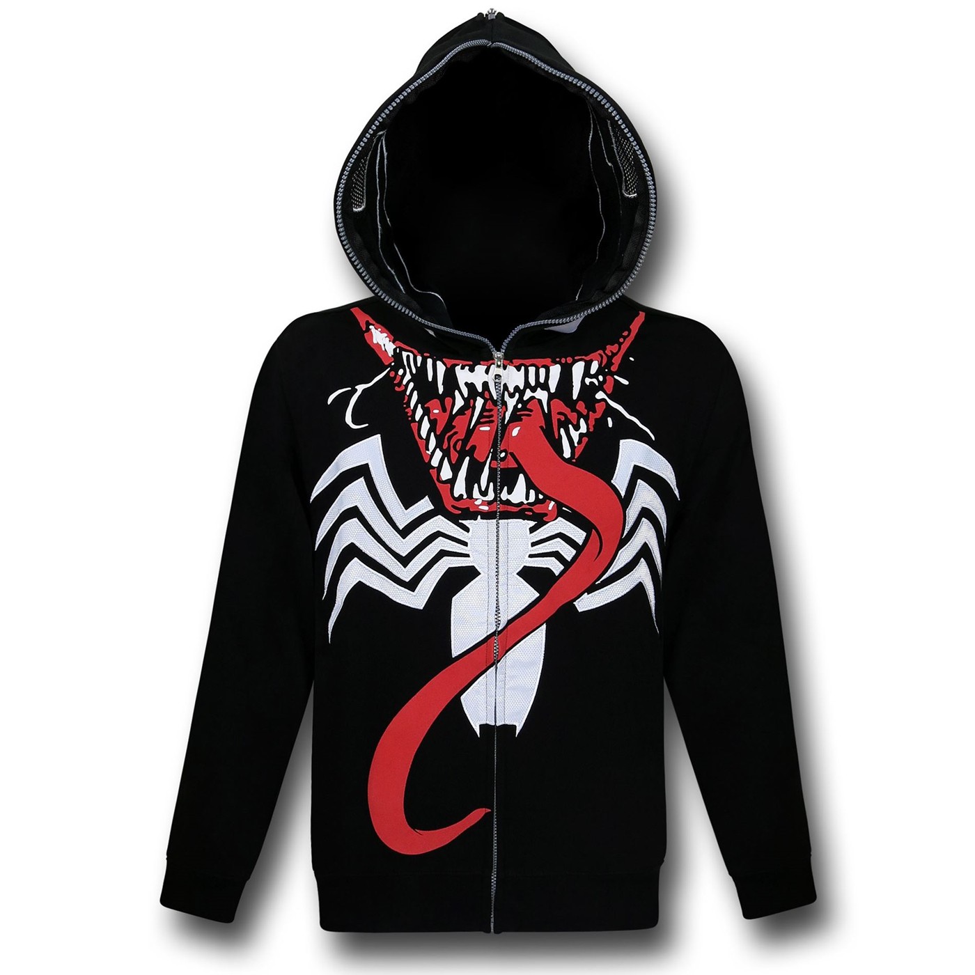 Venom Face & Tongue Costume Hoodie
