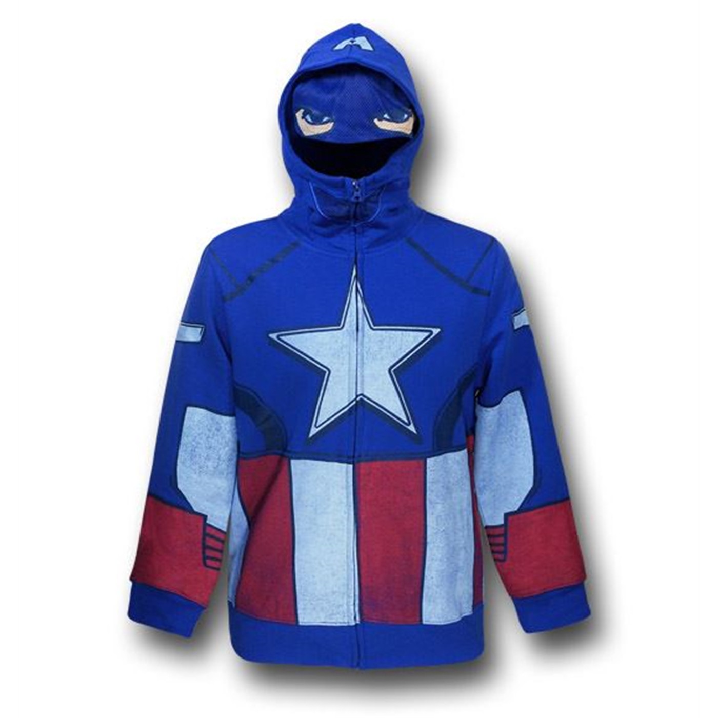 Captain America Youth Costume Hoodie w/Eyes