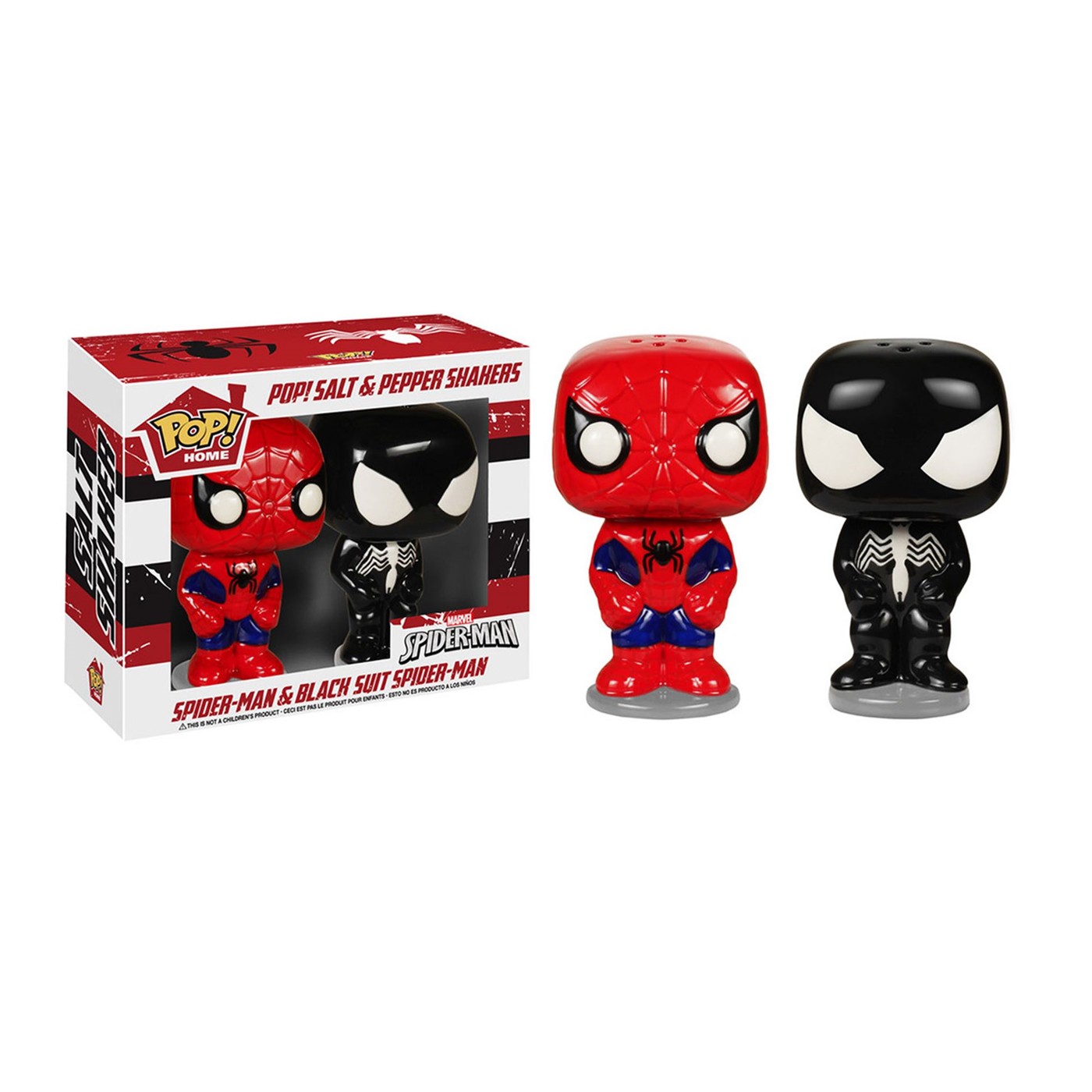 Spiderman and Venom POP Salt and Pepper Shakers