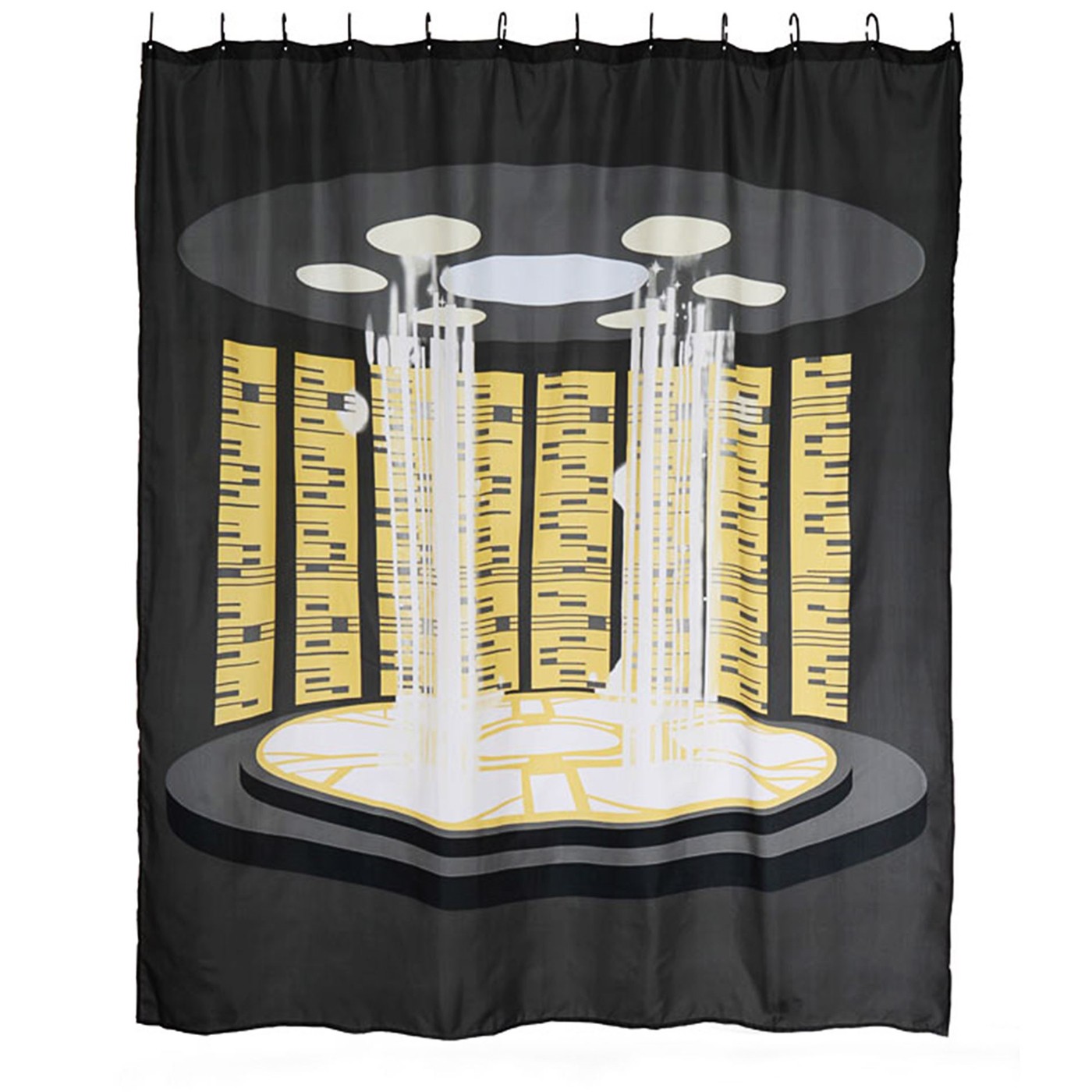 Transporter shower curtain