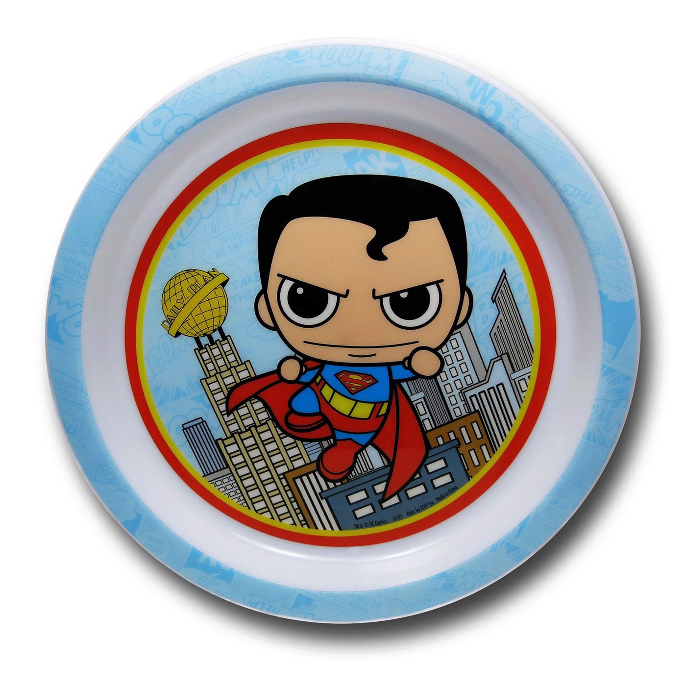 Superman Kawaii Kids 3-Piece Dish Set
