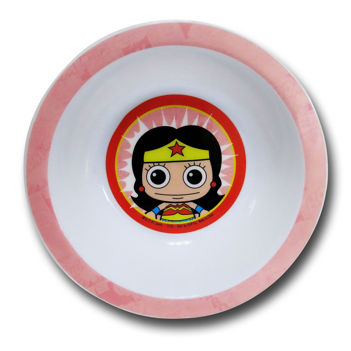 Wonder Woman Kawaii Kids 3-Piece Dish Set