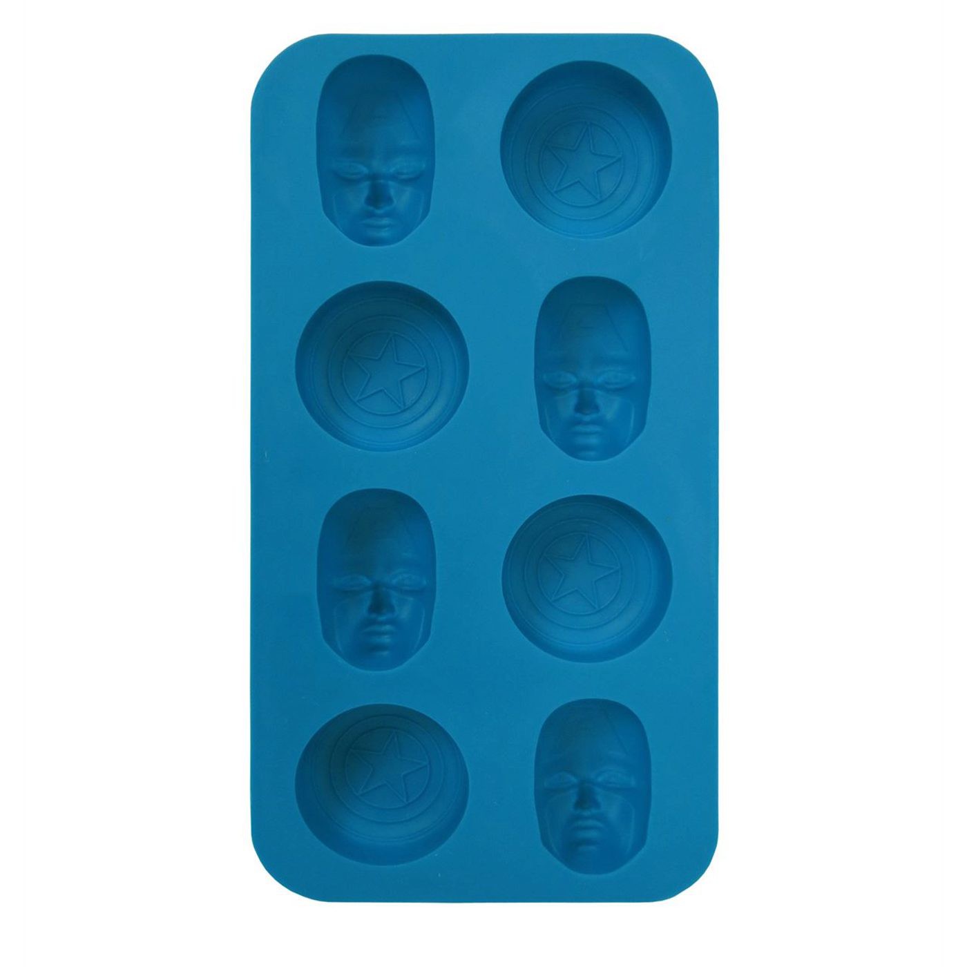 Captain America Shield and Faces Ice Cube Tray