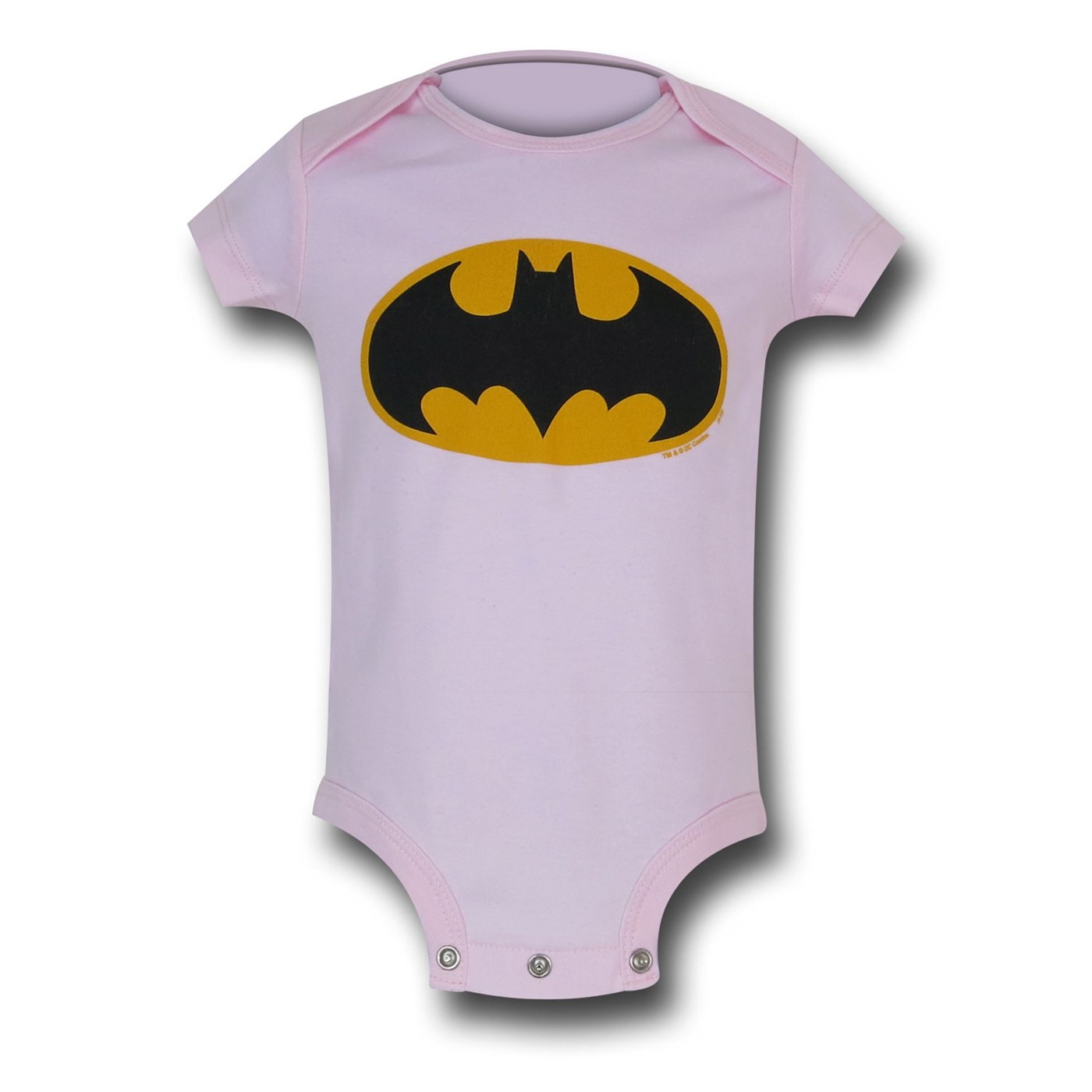 Batman Symbol Pink Infant Snapsuit