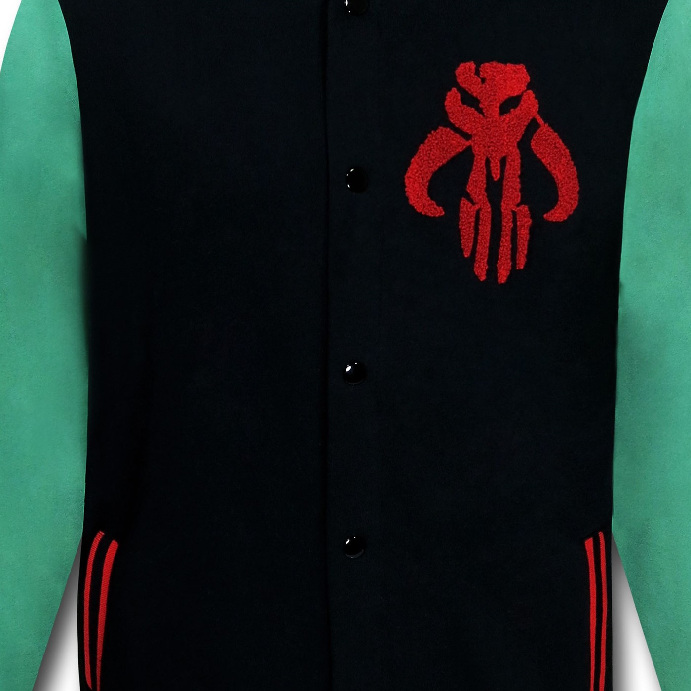 Star Wars Boba Fett Button-Up Varsity Jacket