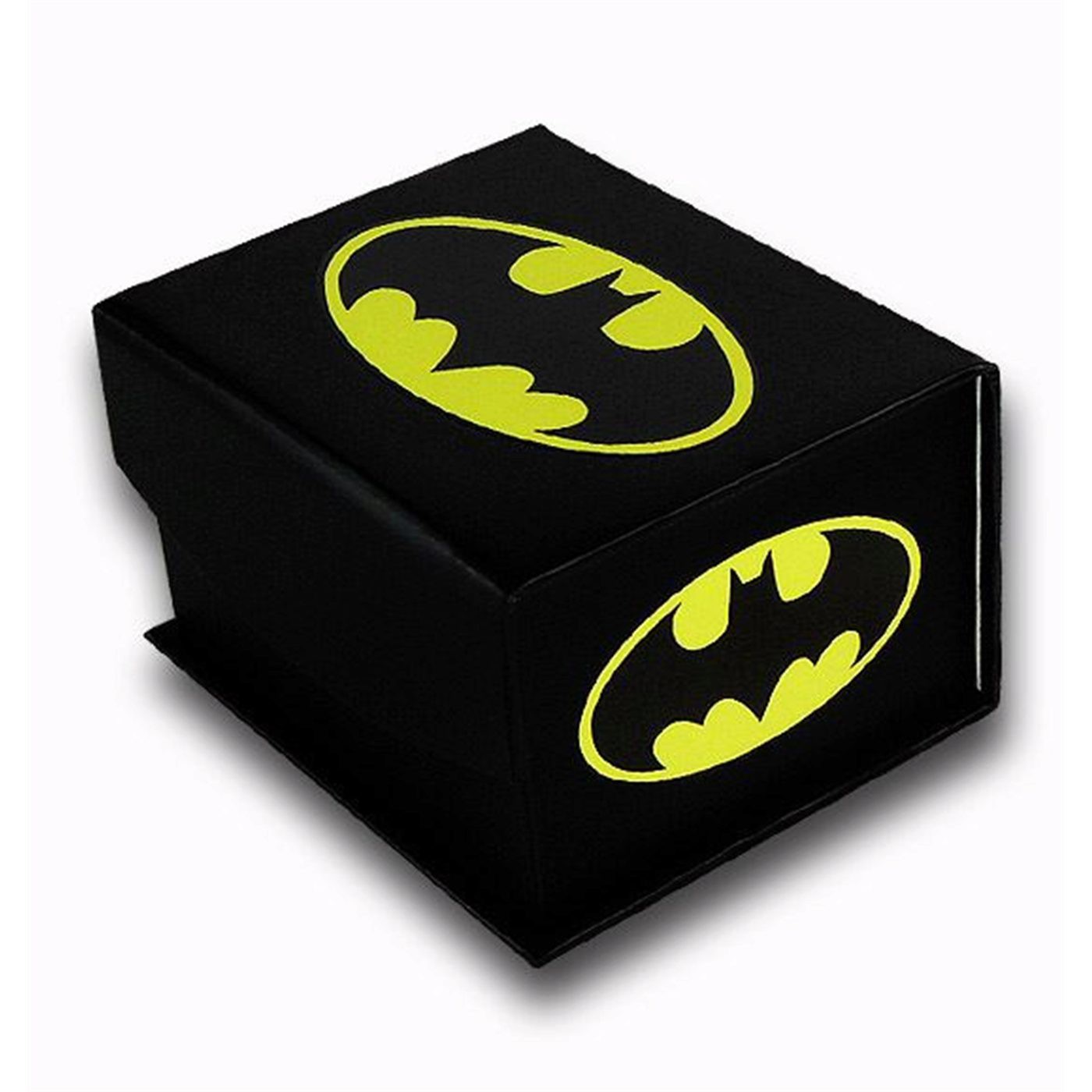 Batman Symbol Silver Symbol Oval Cufflinks