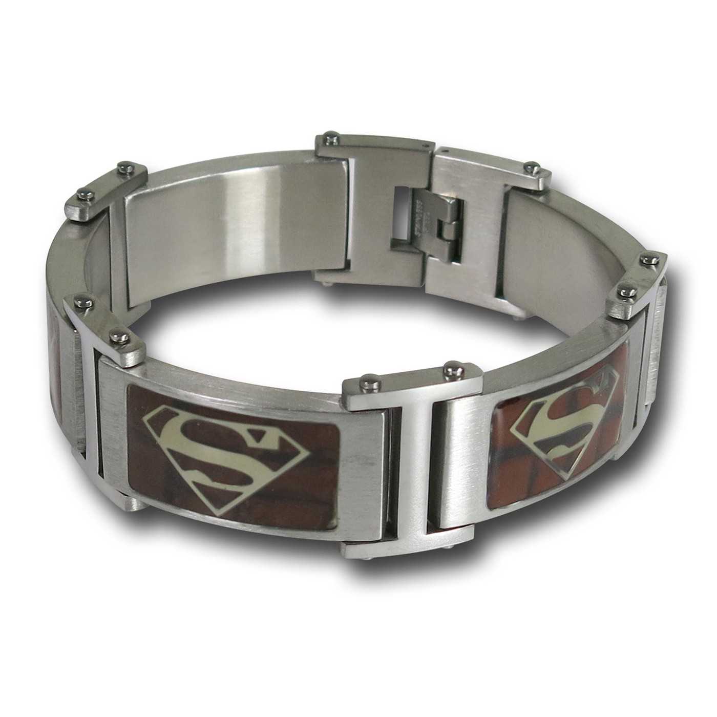 Superman Dark Wood Segment Bracelet