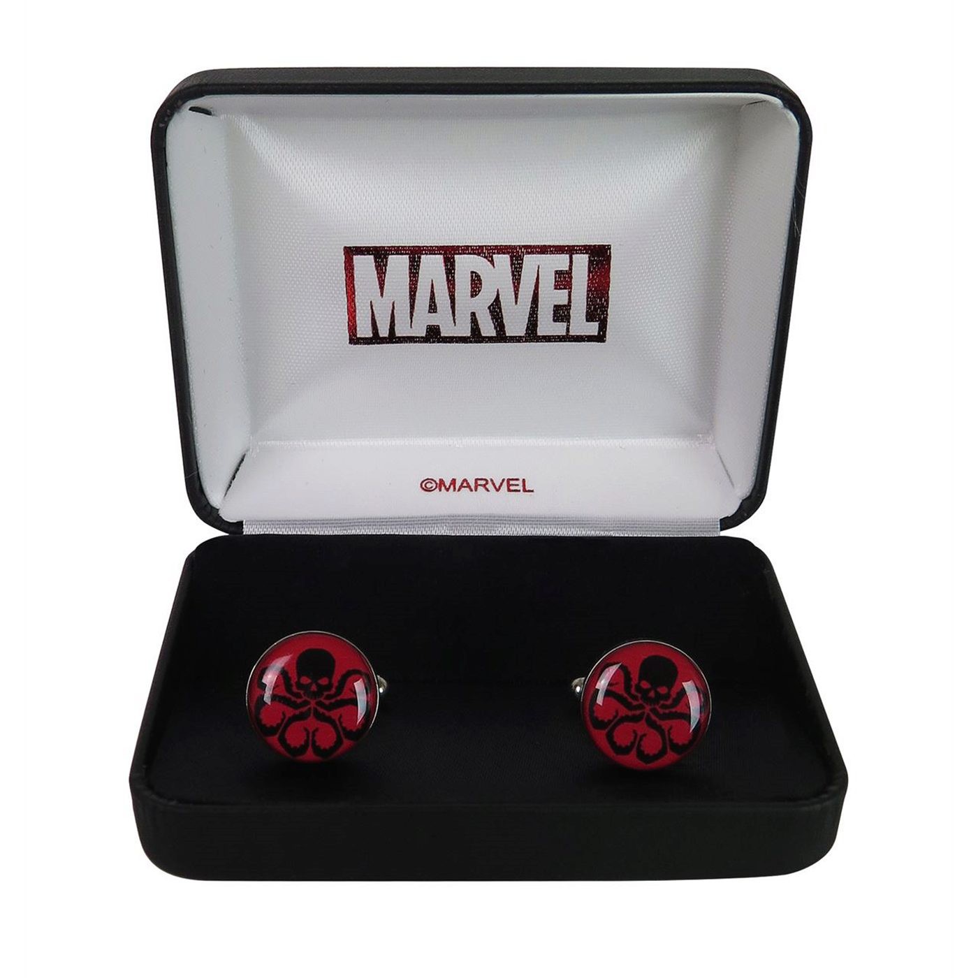 Hydra Red and Black Stainless Steel Plated Cufflinks