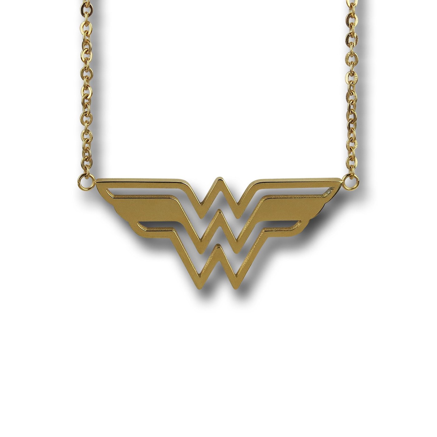 Wonder Woman Symbol Cutout Necklace