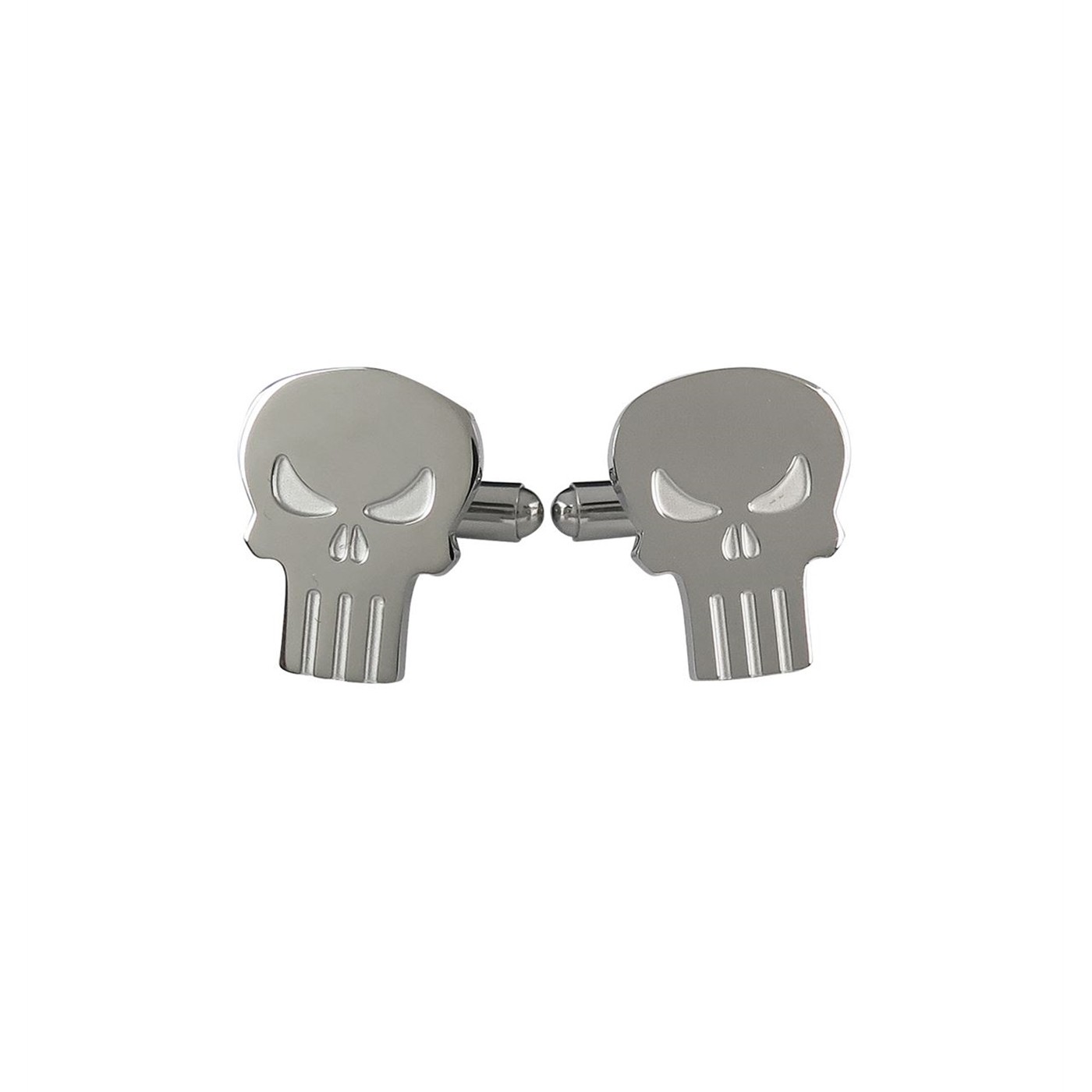 Punisher Skull Stainless Steel Plated Cufflinks