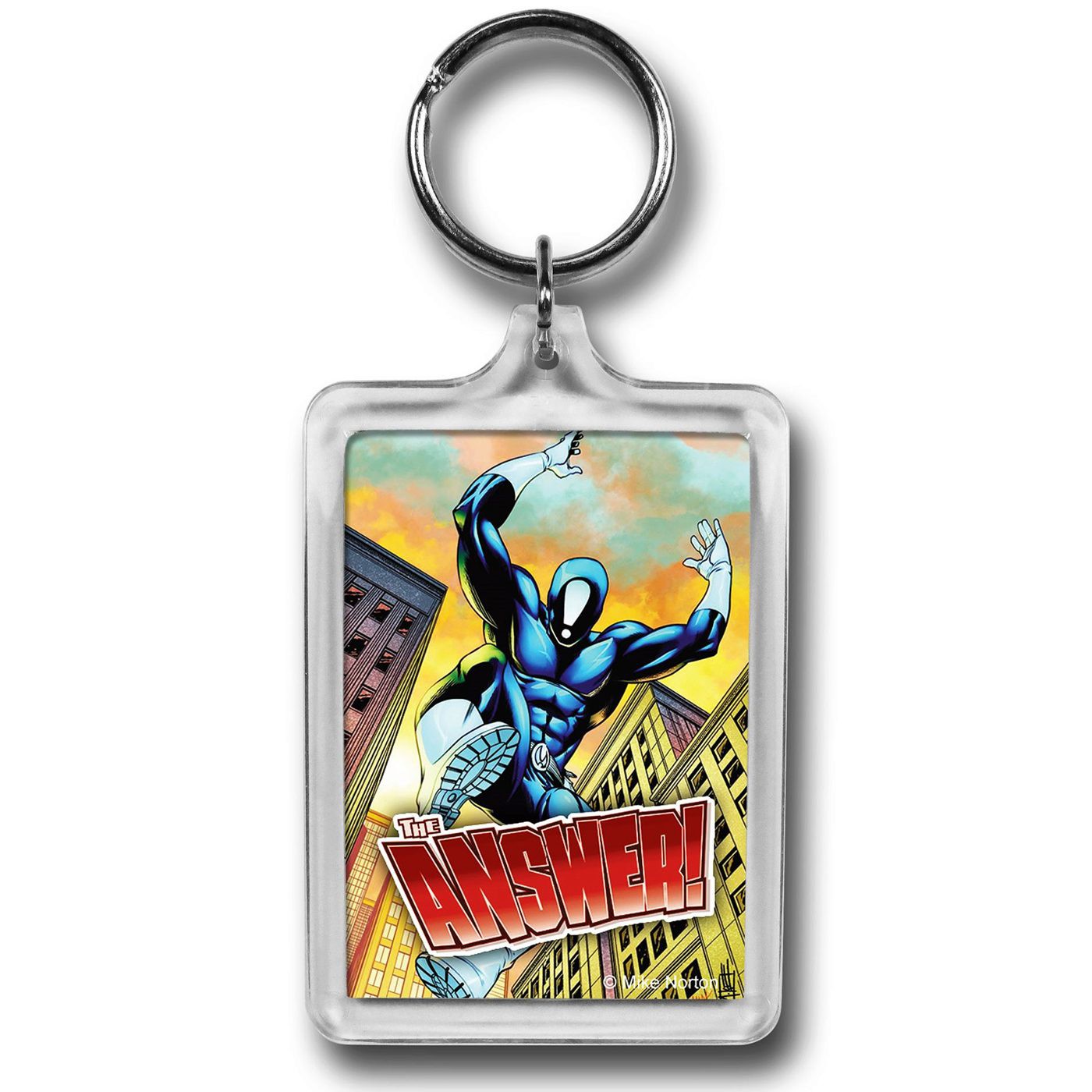 The Answer Here Comes The Answer Lucite Keychain