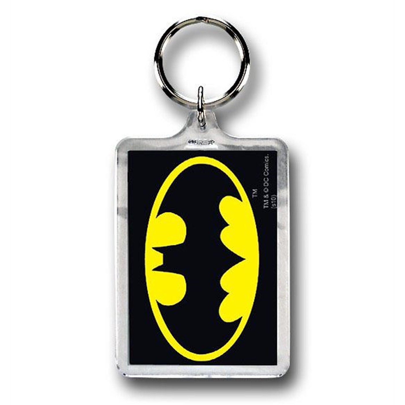 Batman Double Sided Symbol Lucite Keychain