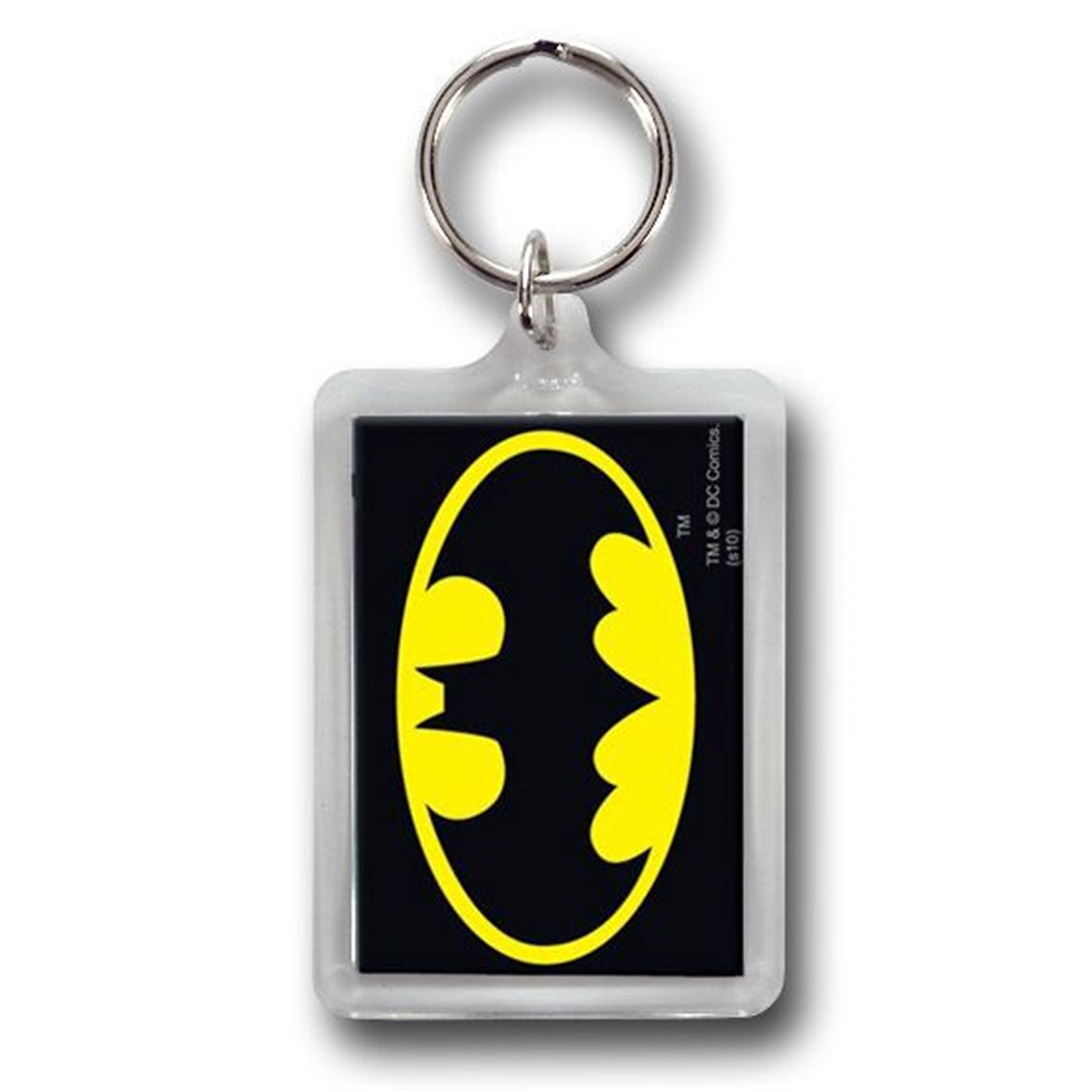 Batman Symbol Mirror Keychain