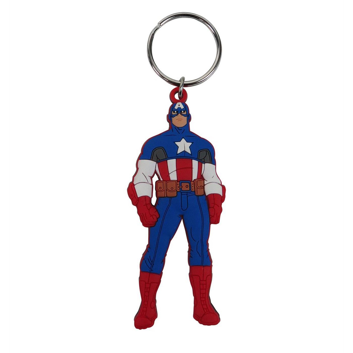 Captain America Stance PVC Keychain
