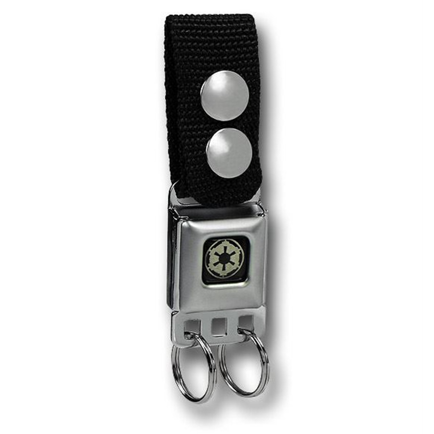 Empire Seatbelt Keychain w/Snap-On Belt Loop