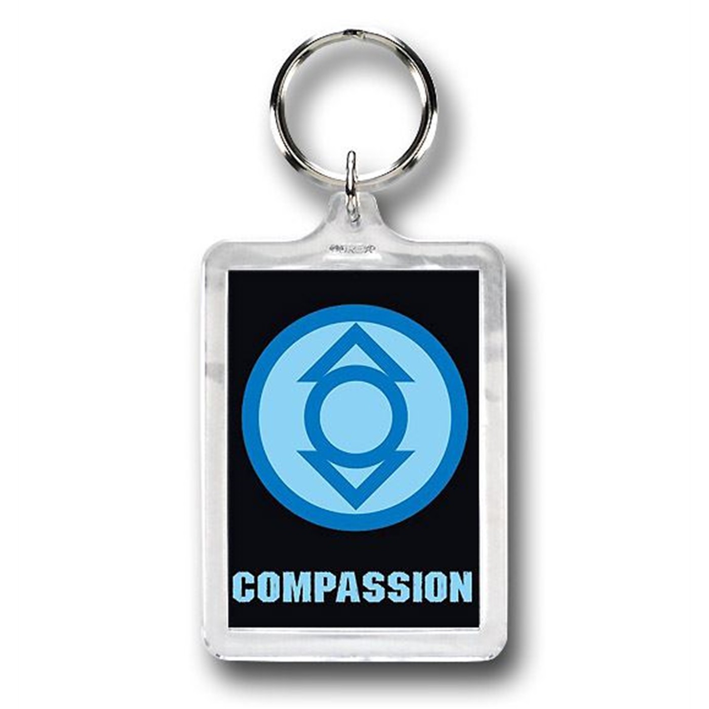 Green Lantern Compassion Symbol Lucite Keychain