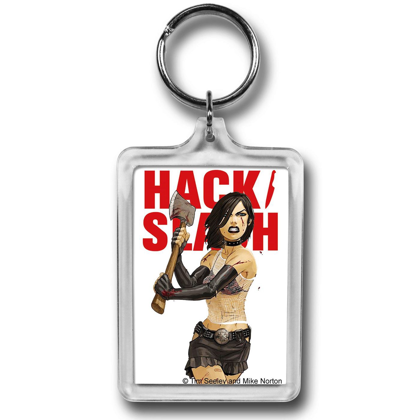 Hack Slash Cassie Axe Lucite Keychain