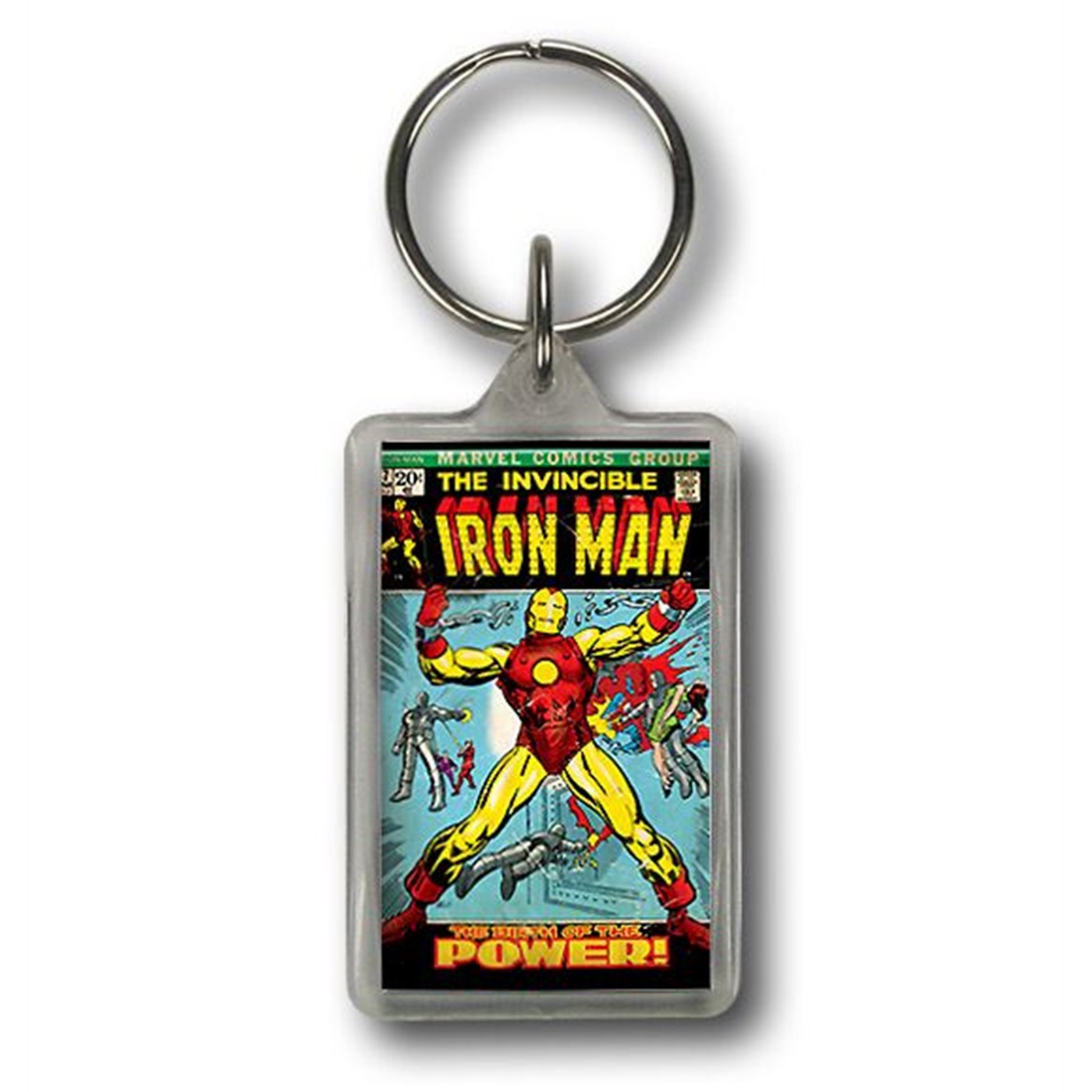 Iron Man Issue 47 Cover Lucite Keychain