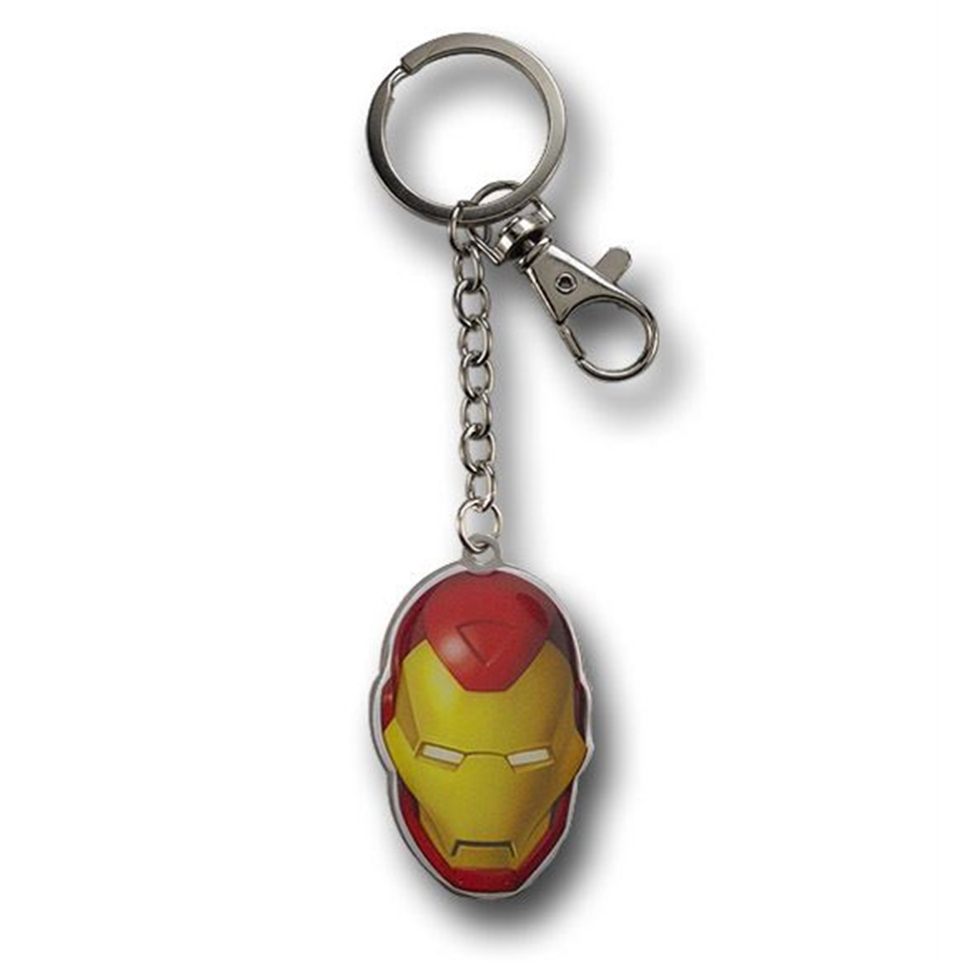 Iron Man Modern Metallic Head Keychain