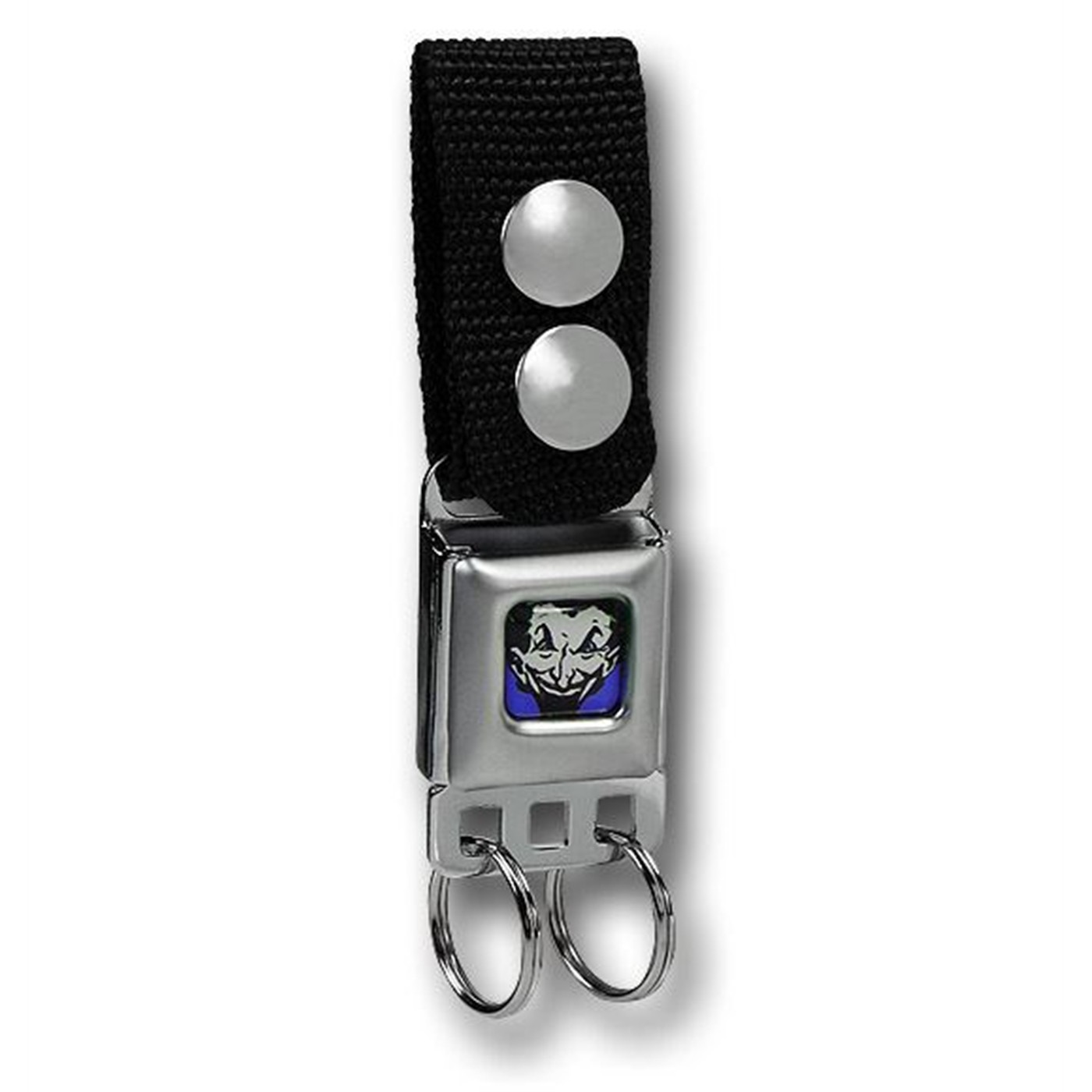 Joker Seatbelt Keychain w/Snap-On Belt Loop