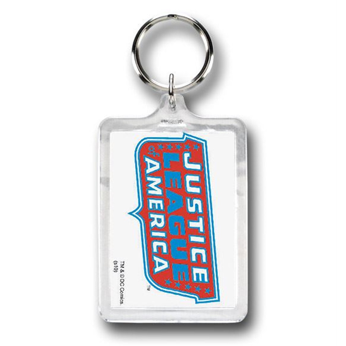 Justice League of America Logo Lucite Keychain