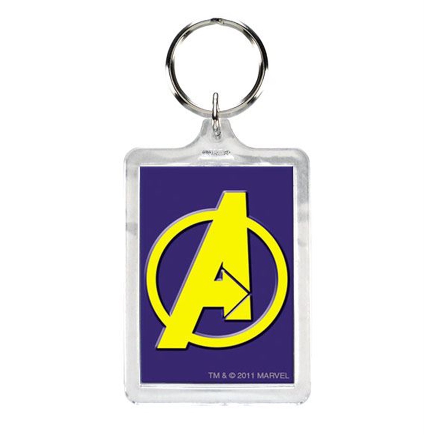 Avengers Symbol Lucite Keychain