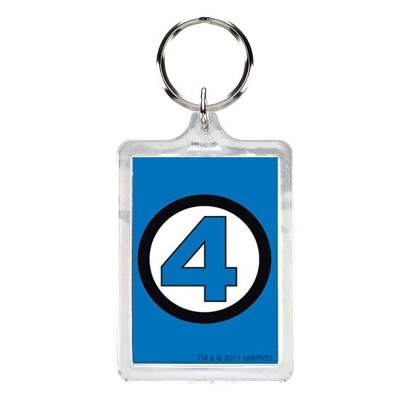 Fantastic Four Symbol Lucite Keychain
