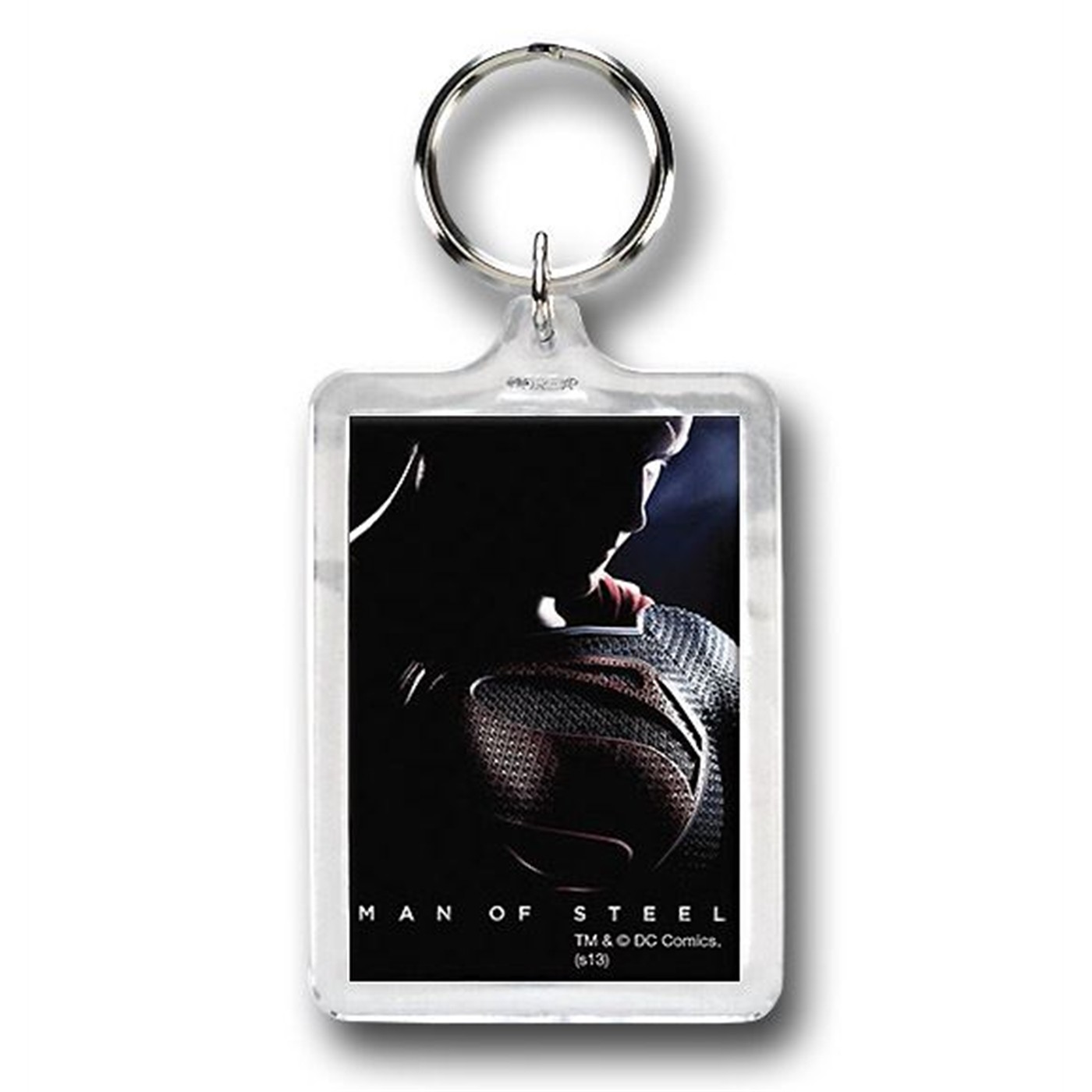 Superman Man of Steel Poster Image Keychain