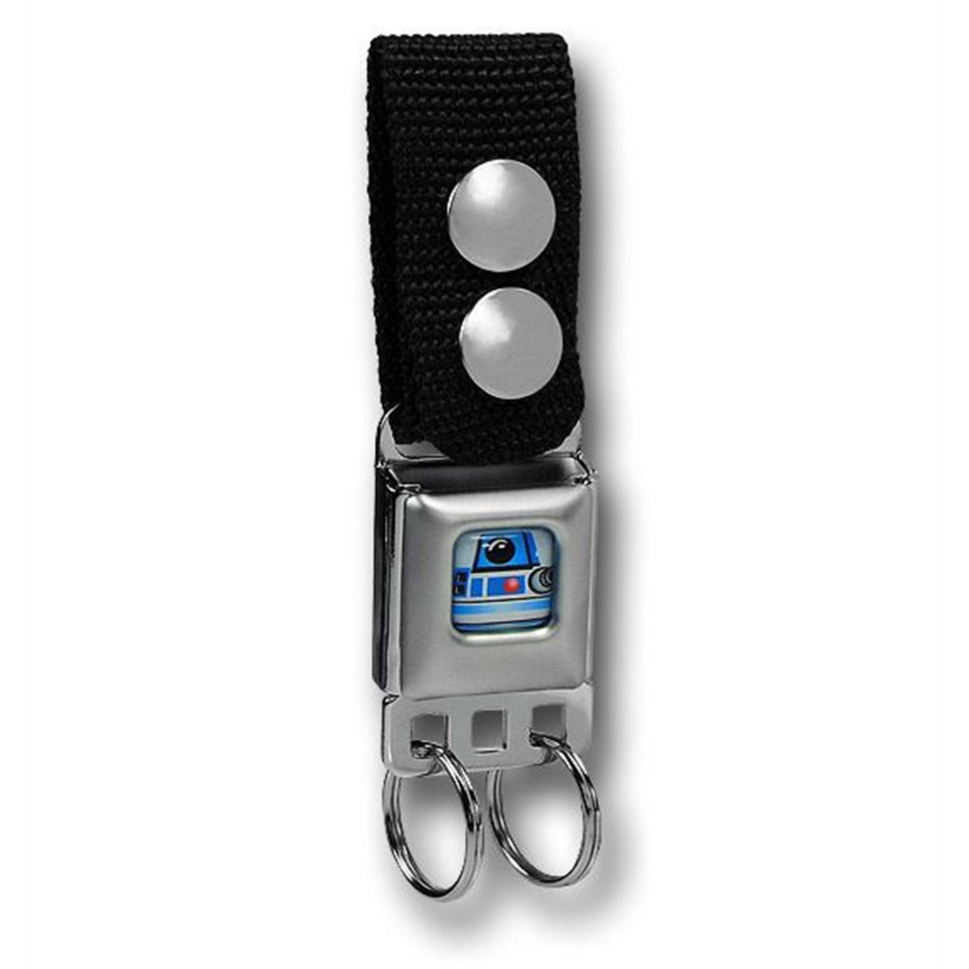 R2-D2 Seatbelt Keychain w/Snap-On Belt Loop