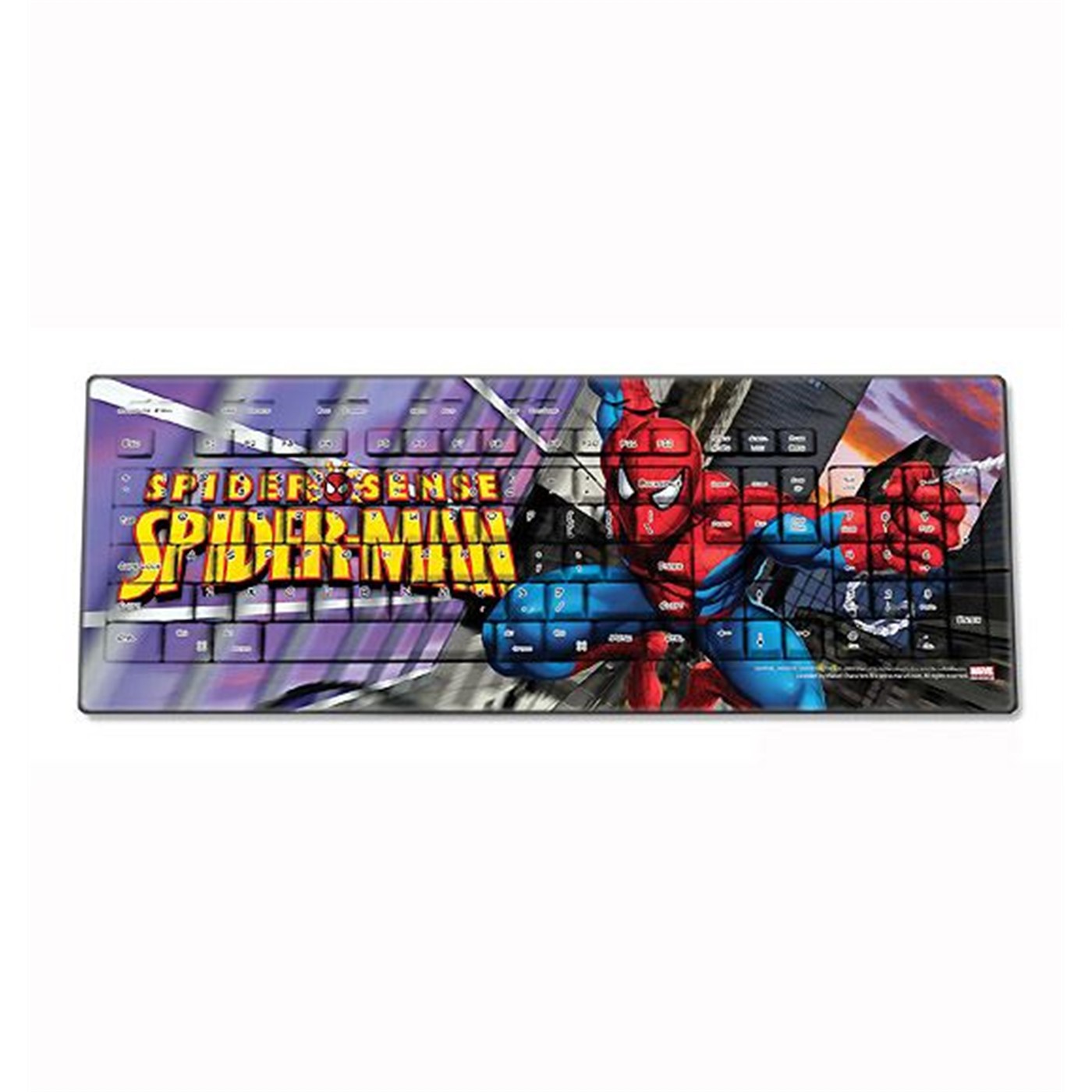 Spiderman Cityscape Wired USB Keyboard