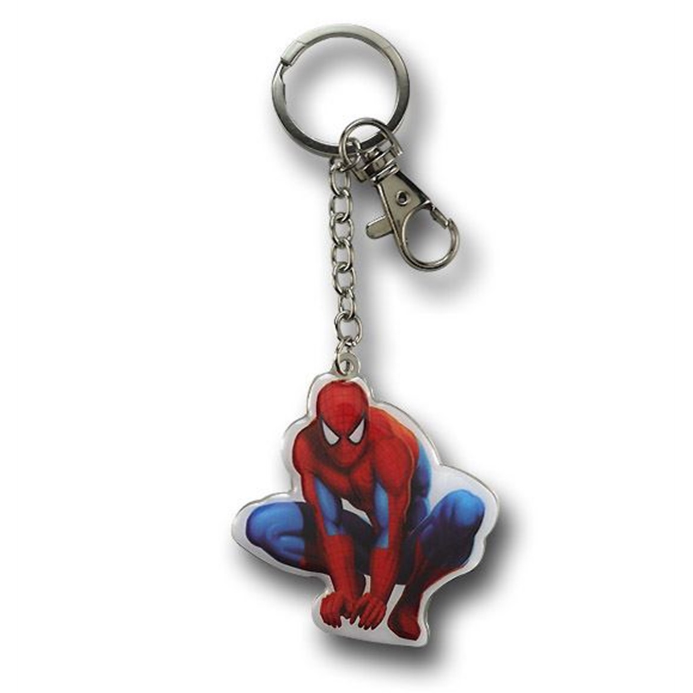 Spiderman Metal Perch Keychain