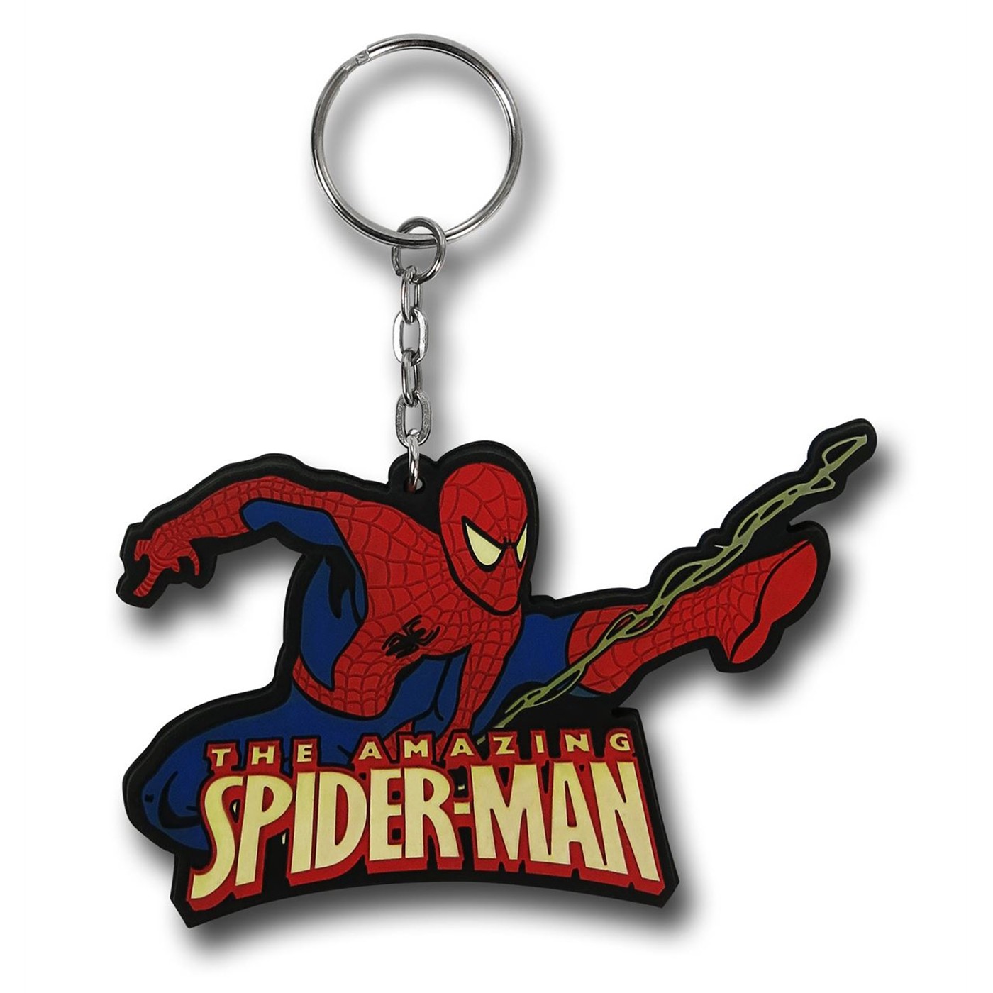 Spiderman Rubber Die-Cut Keychain