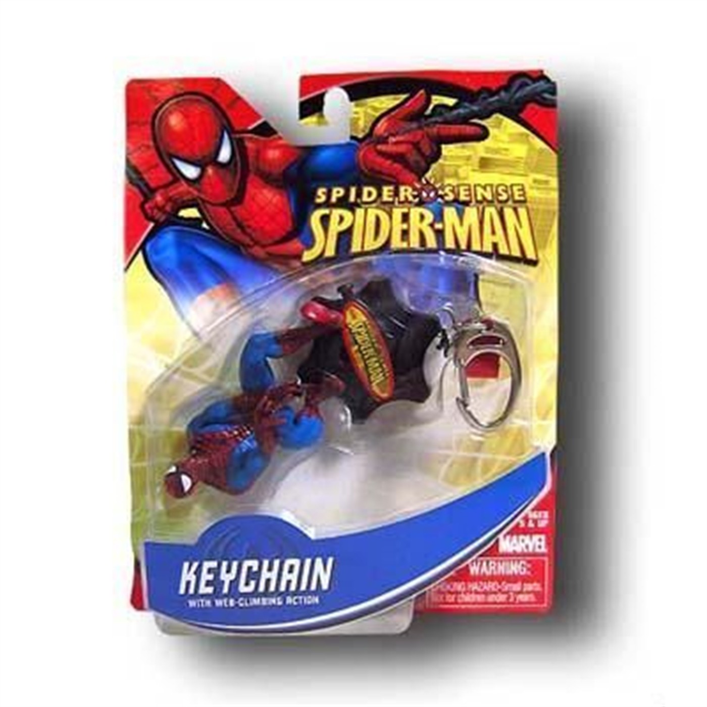 Spiderman Web Climbing Action Keychain