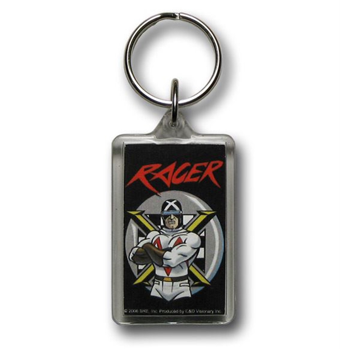 Racer X Arms Folded Lucite Keychain