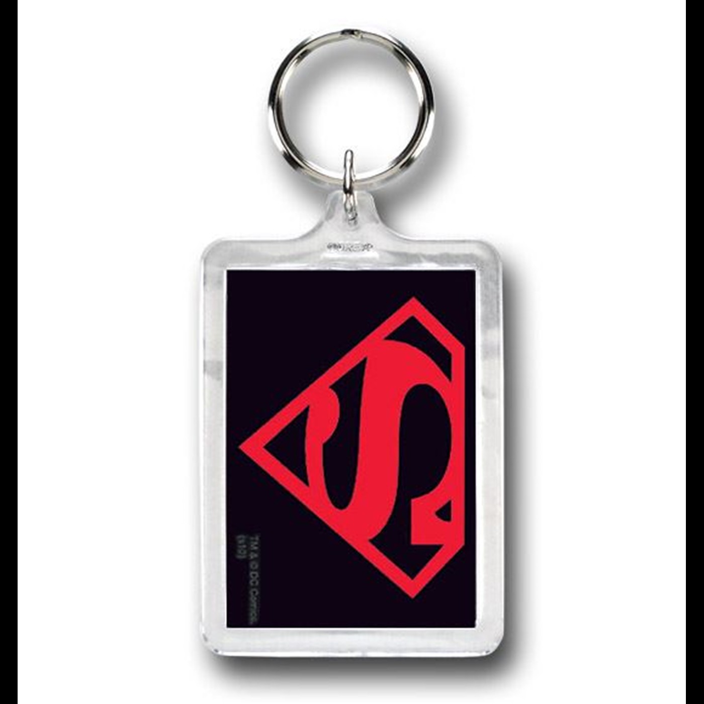 Superboy Symbol Lucite Keychain