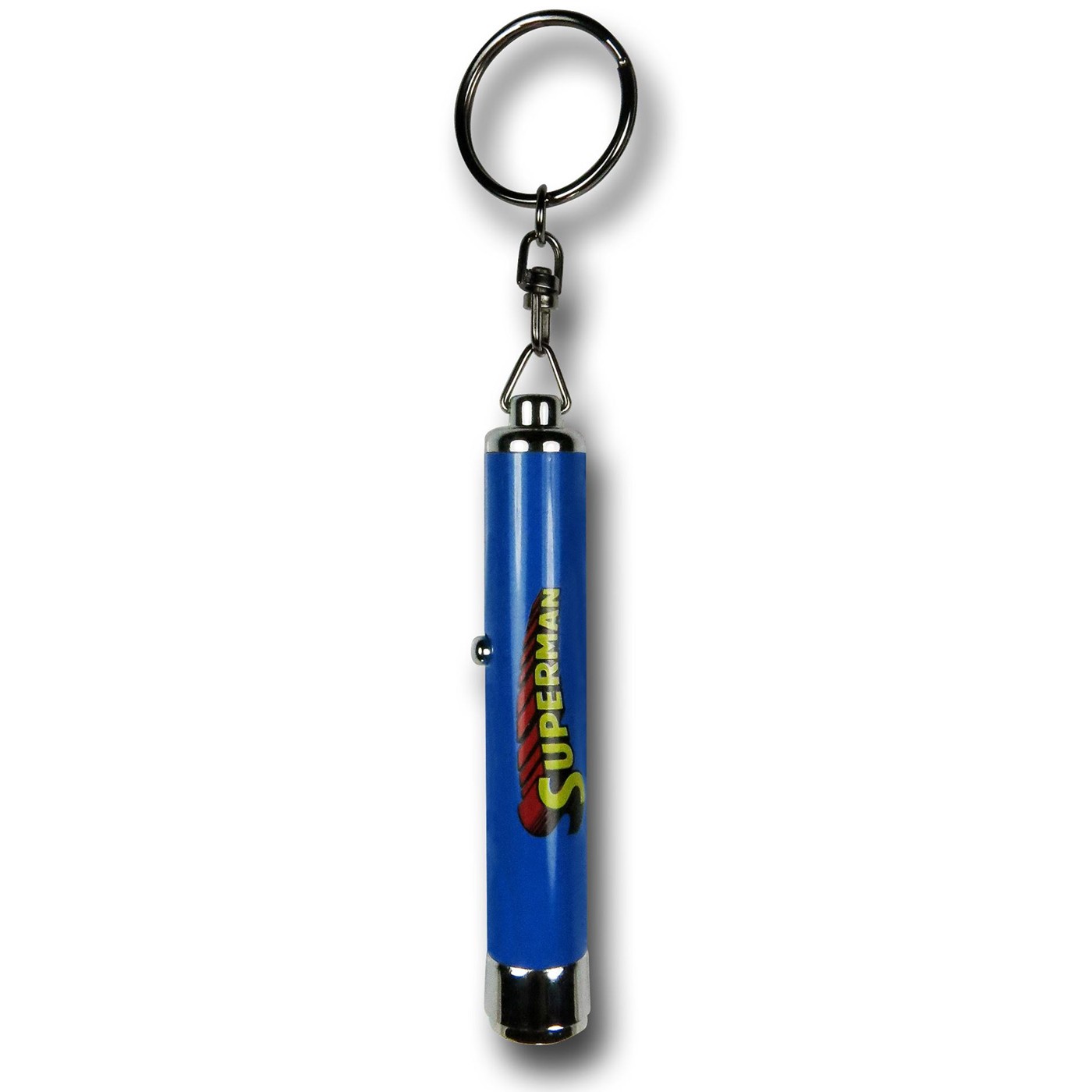 Superman Logo Keychain Flashlight