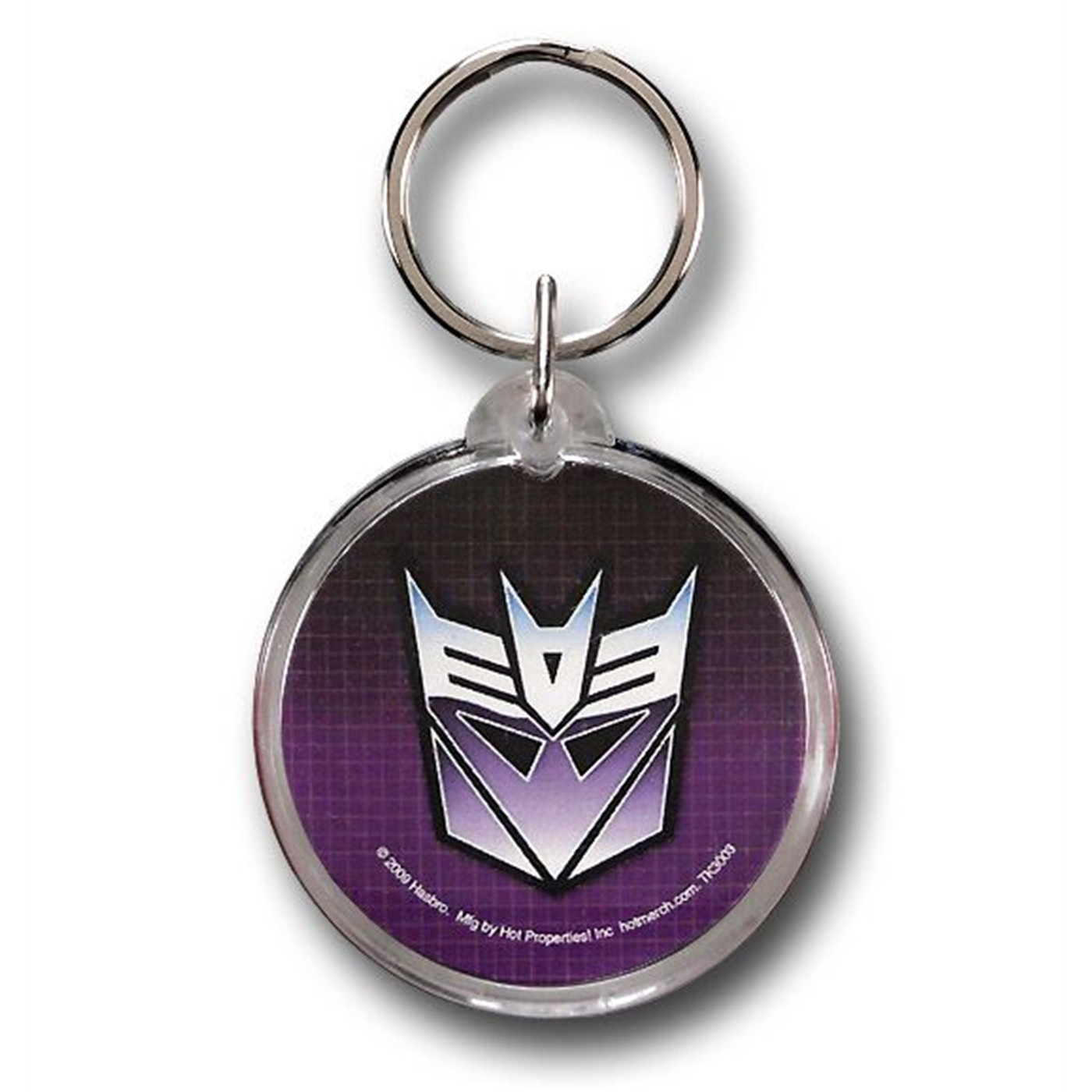 Transformers Decepticon Symbol Round Keychain