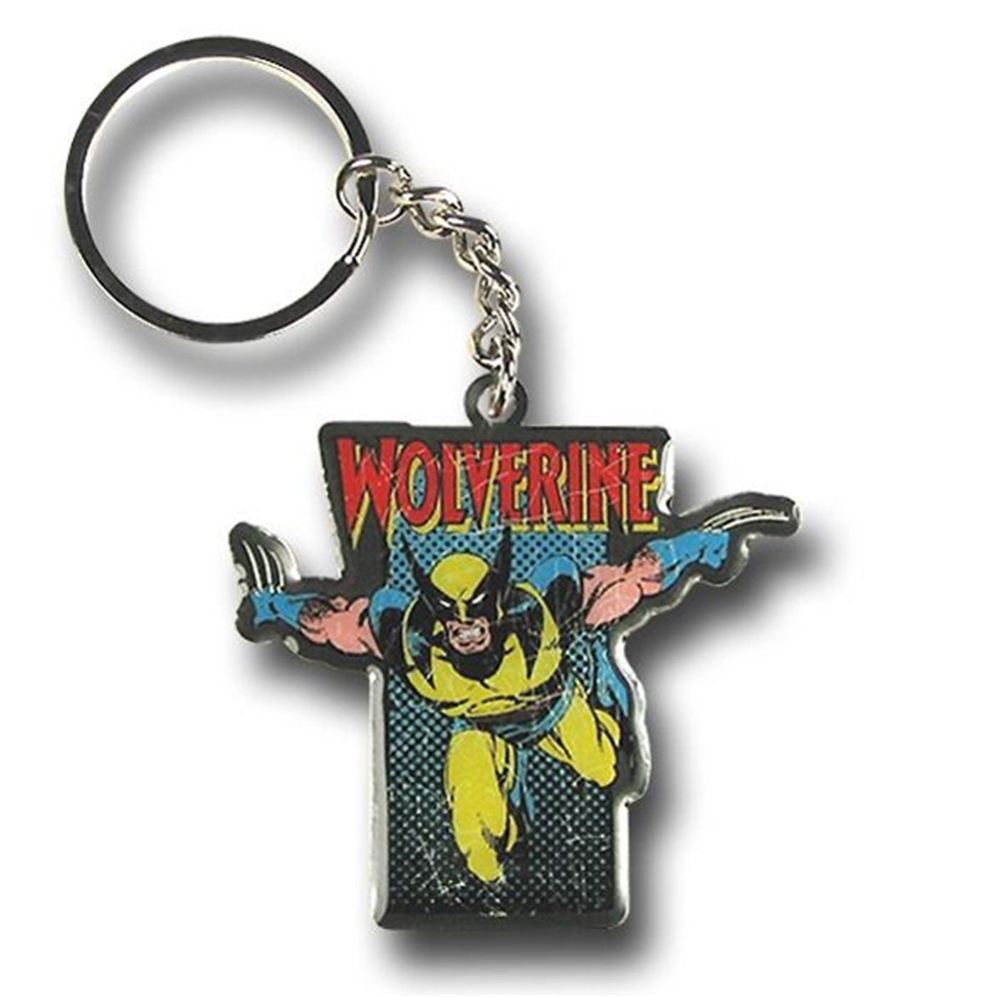Wolverine Flaying Metal Keychain