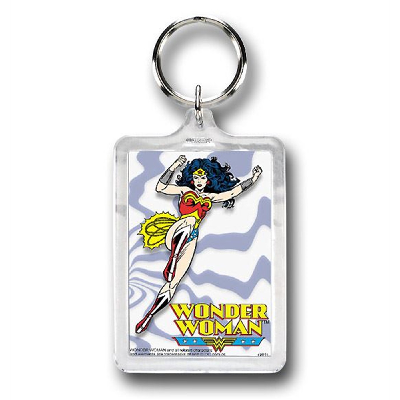 Wonder Woman Flying Mirror Keychain