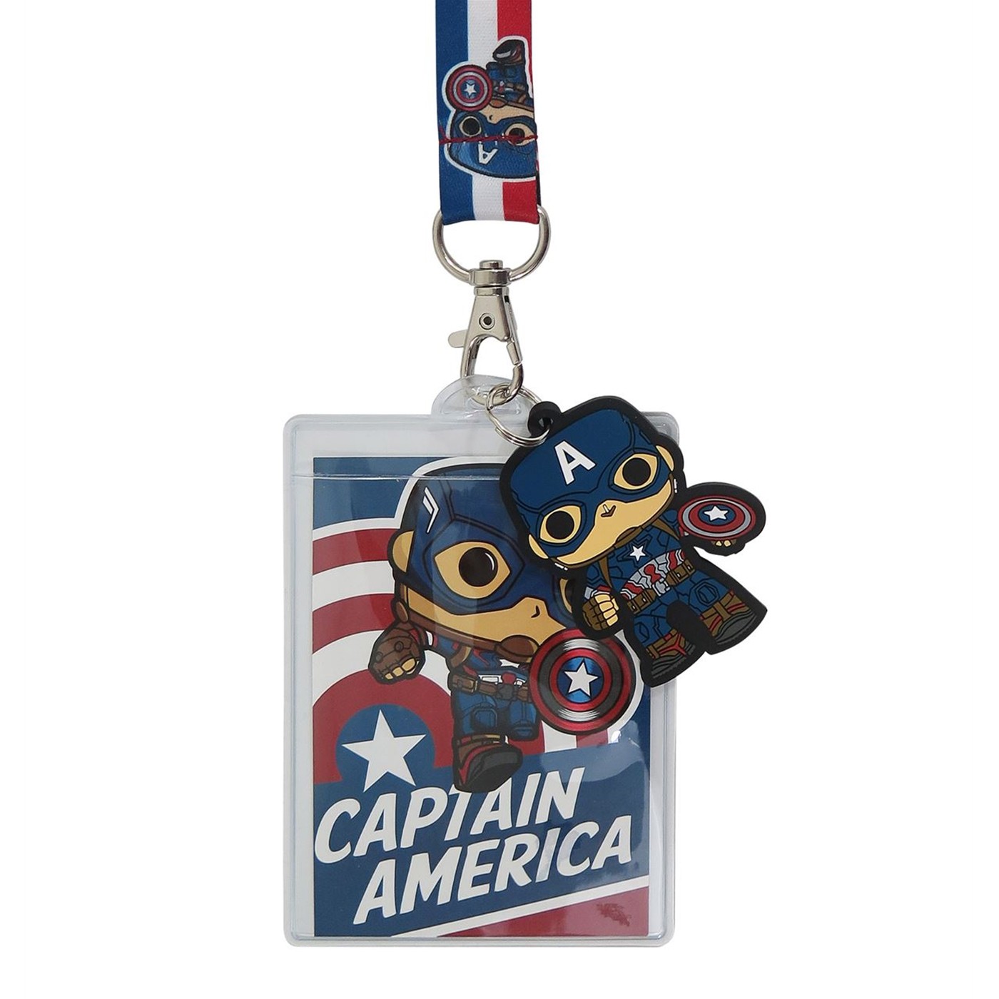 Captain America Funko Pop! Lanyard with Charm