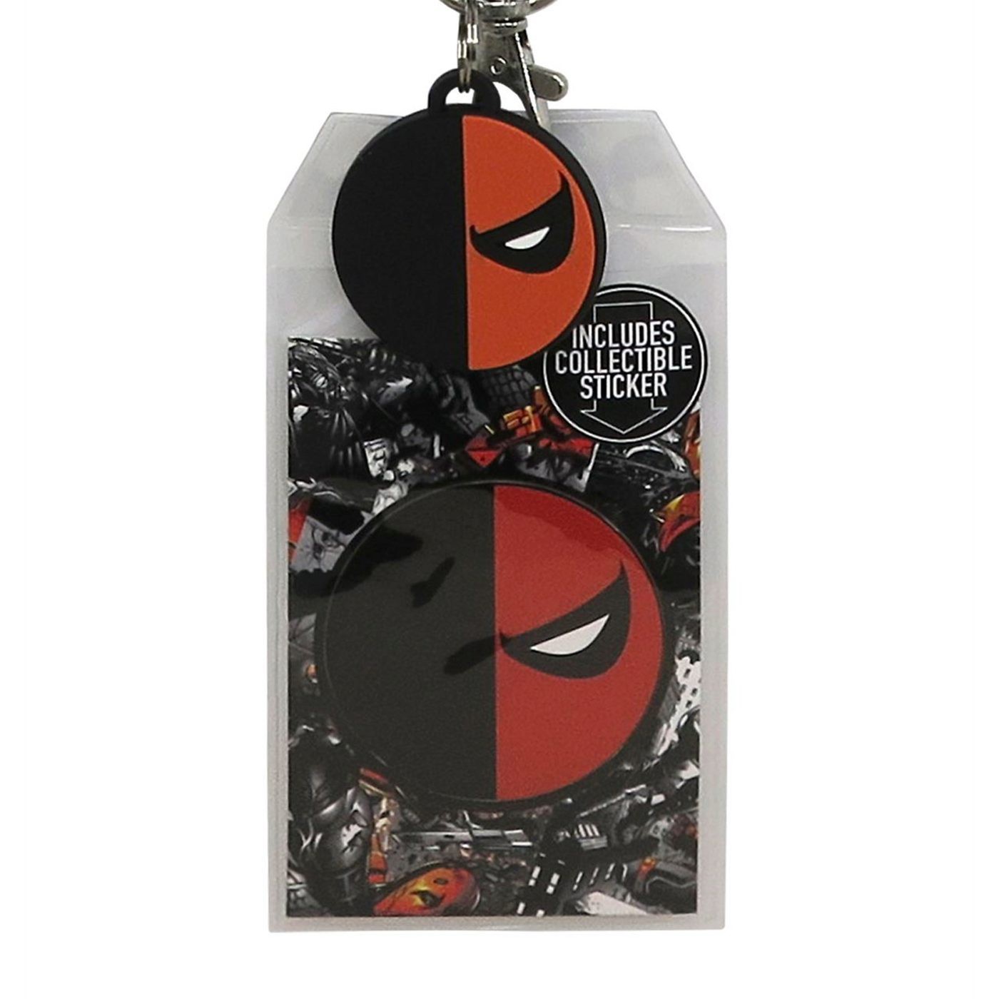 Deathstroke Classic Logo Lanyard with PVC Charm
